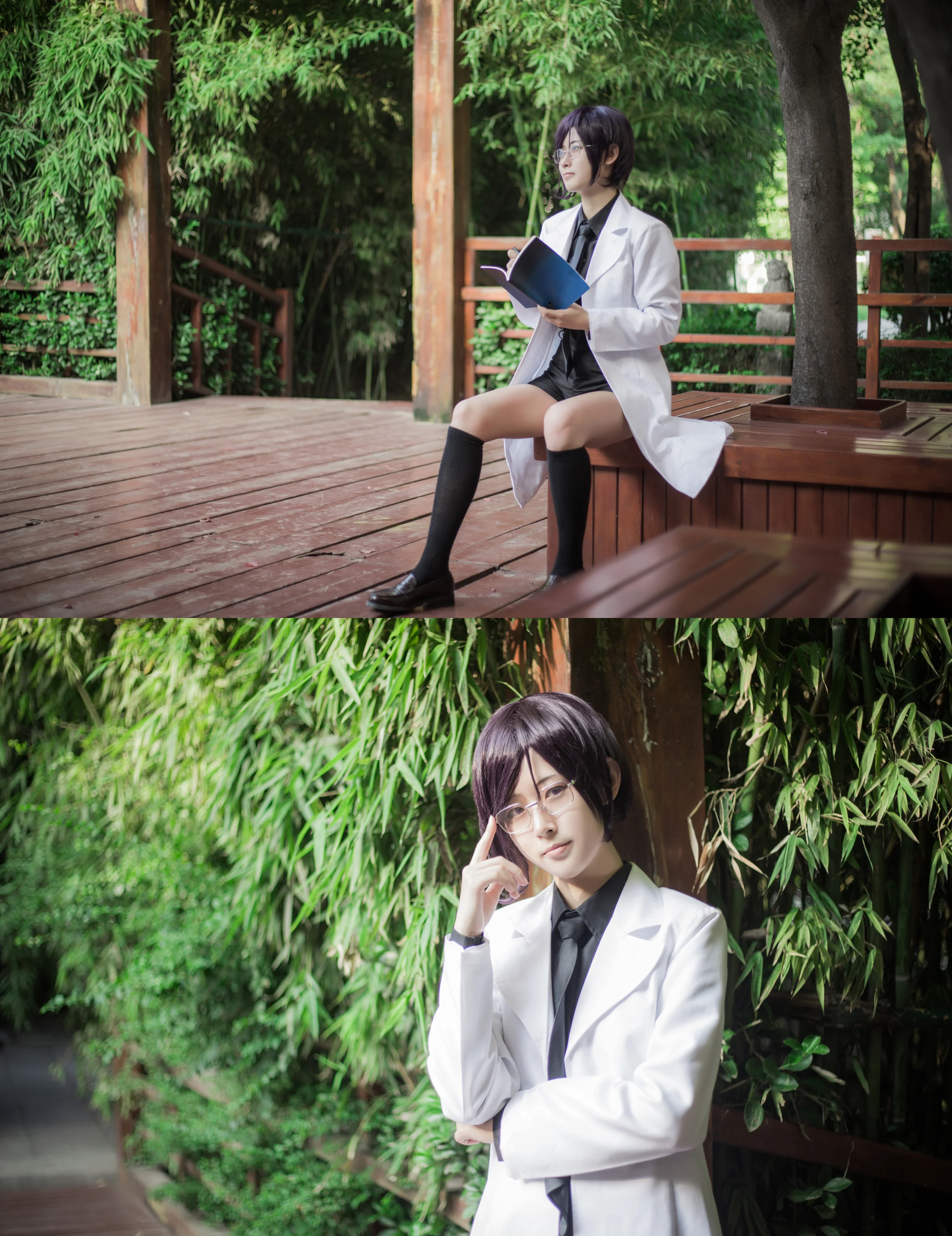 刀剑乱舞 一期一振x药研藤四郎內番COS写真