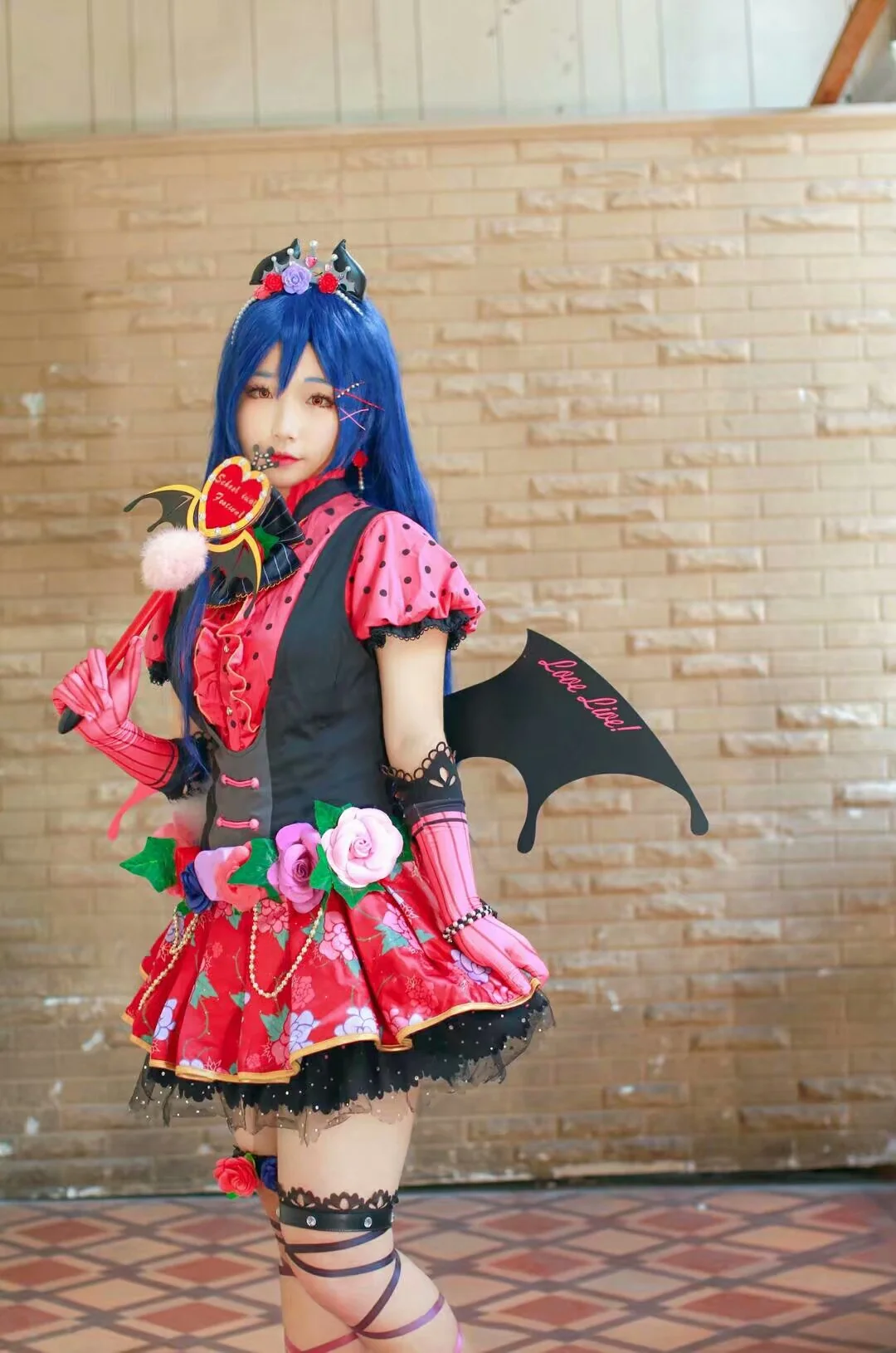 Love Live !园田海未COS写真，小恶魔要来偷走你的心哟