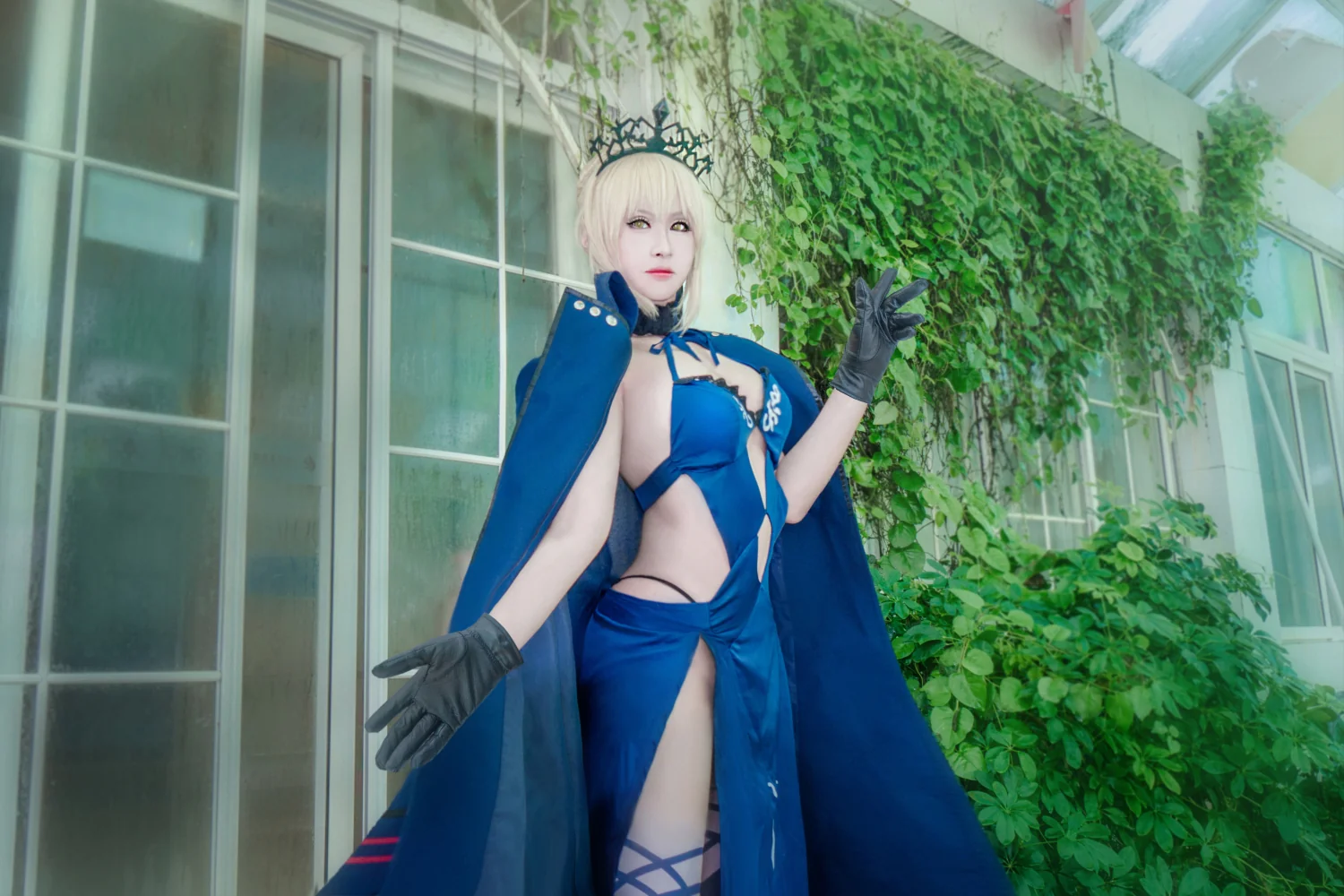 Fate/GrandOrder 黑saber COS写真