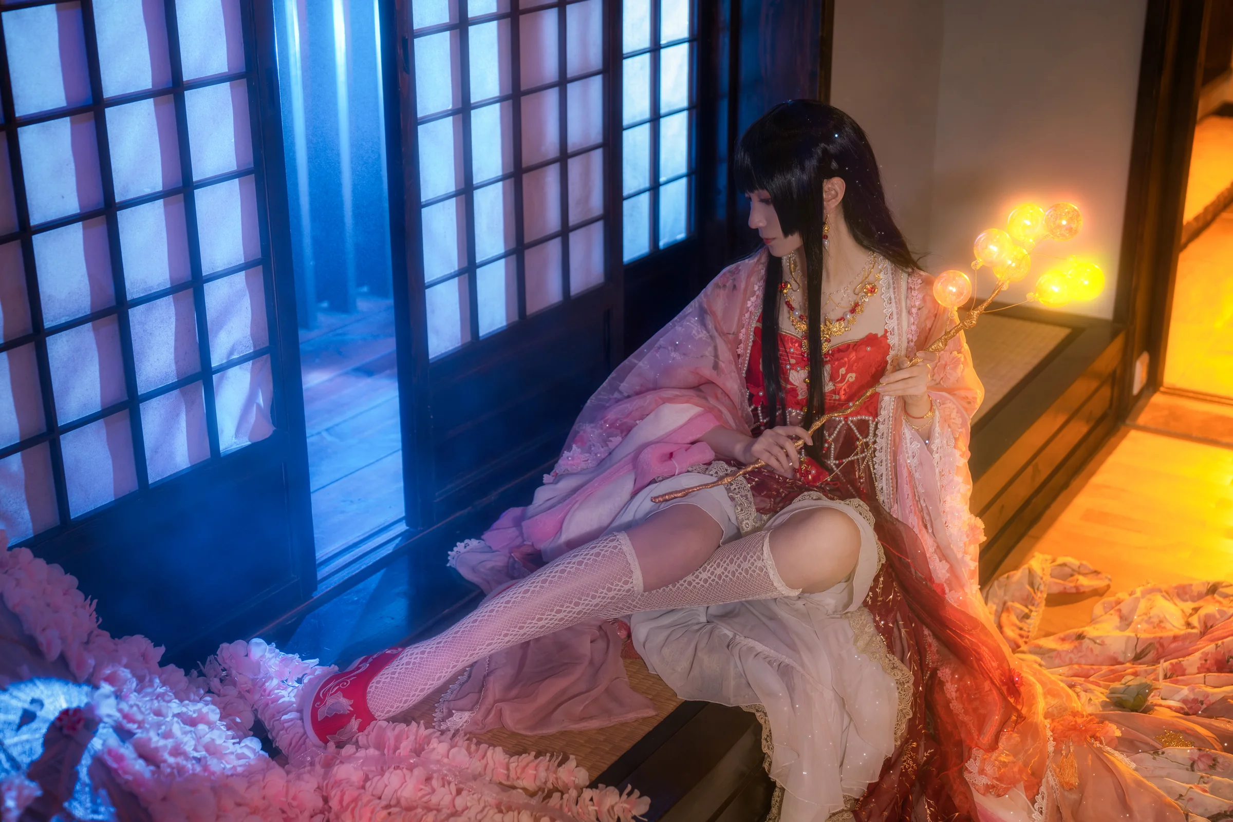 东方project蓬莱山辉夜COS写真