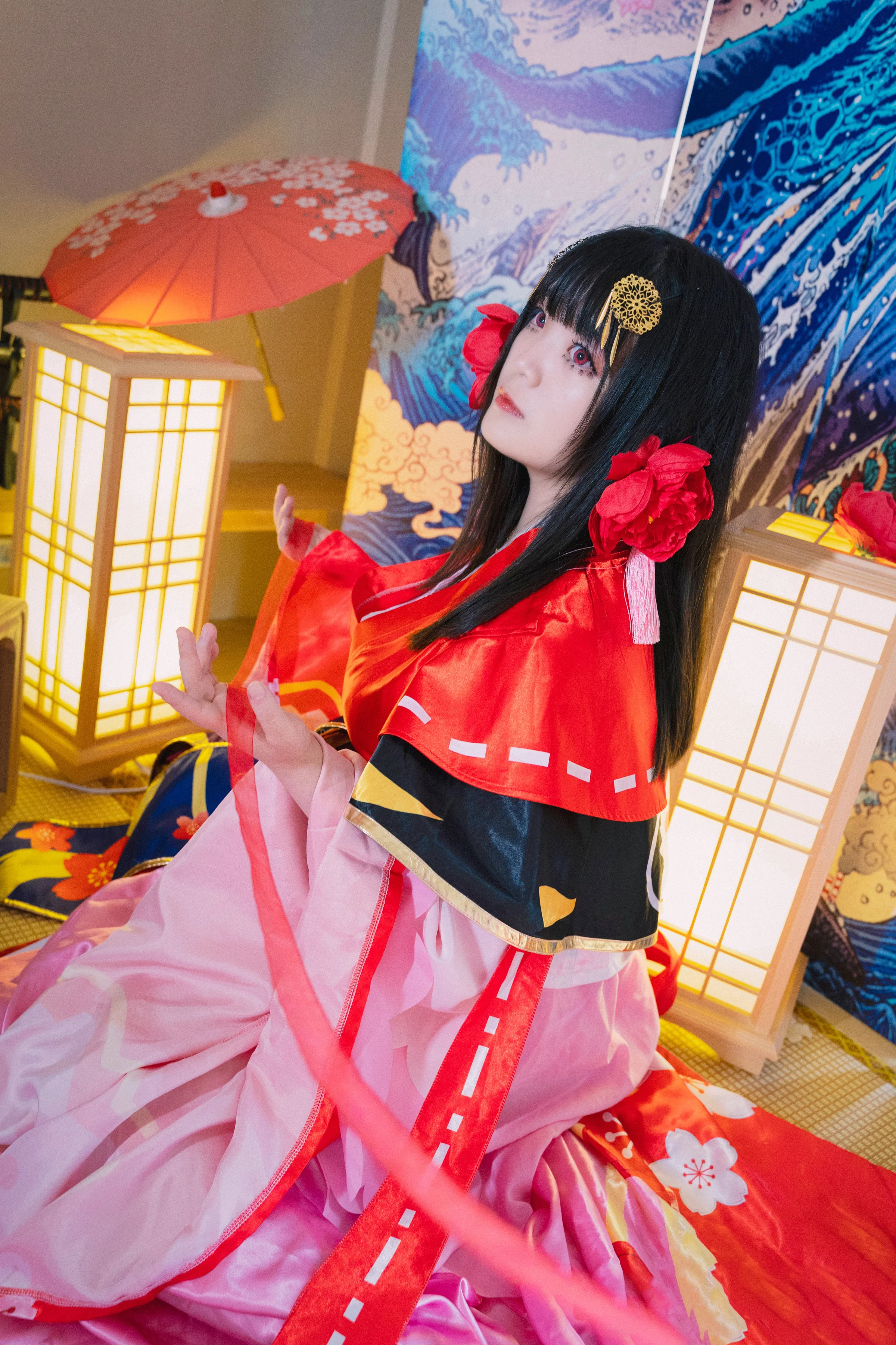 阴阳师 樱花妖桃花妖COS写真