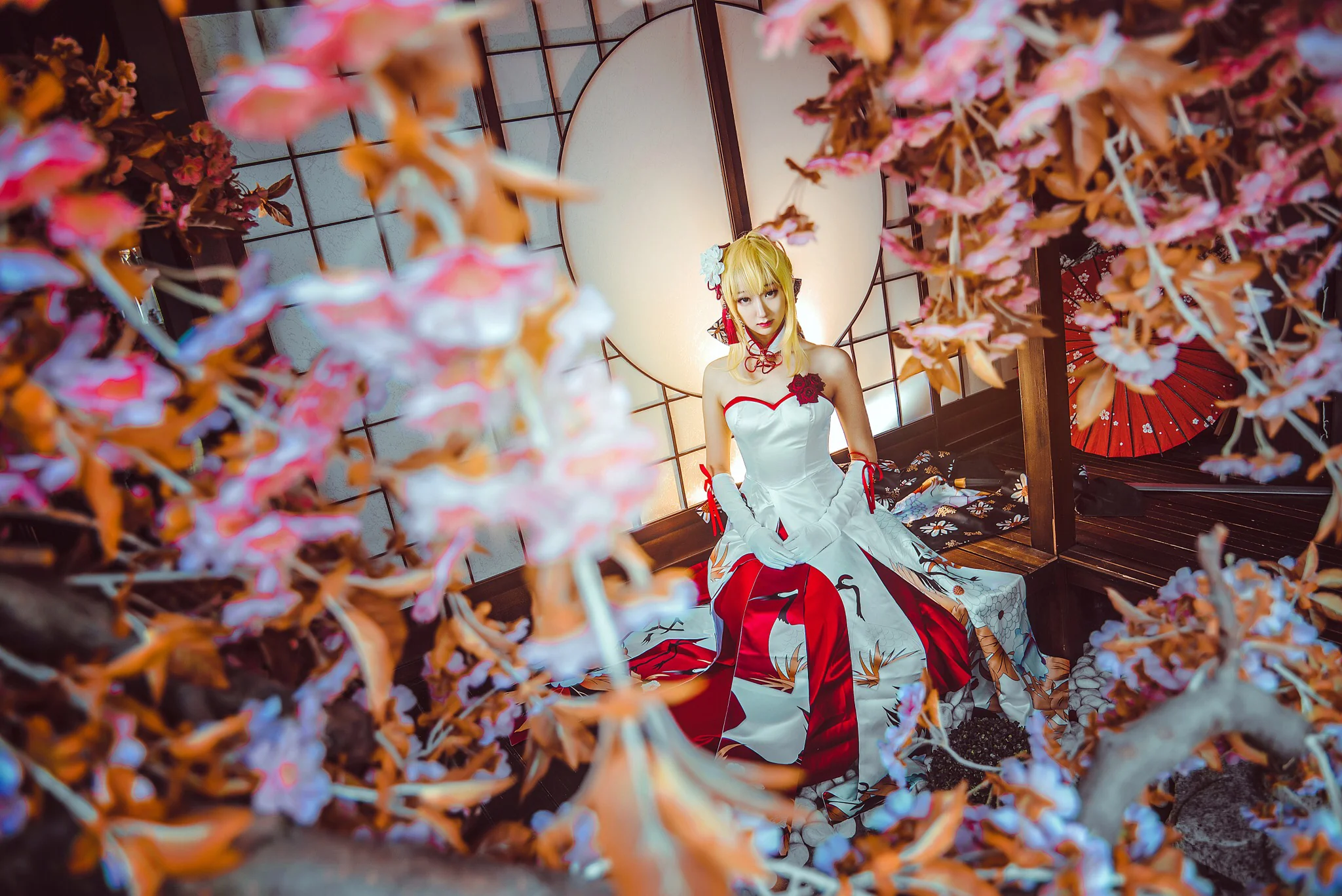 saber 仙鹤礼服COS写真