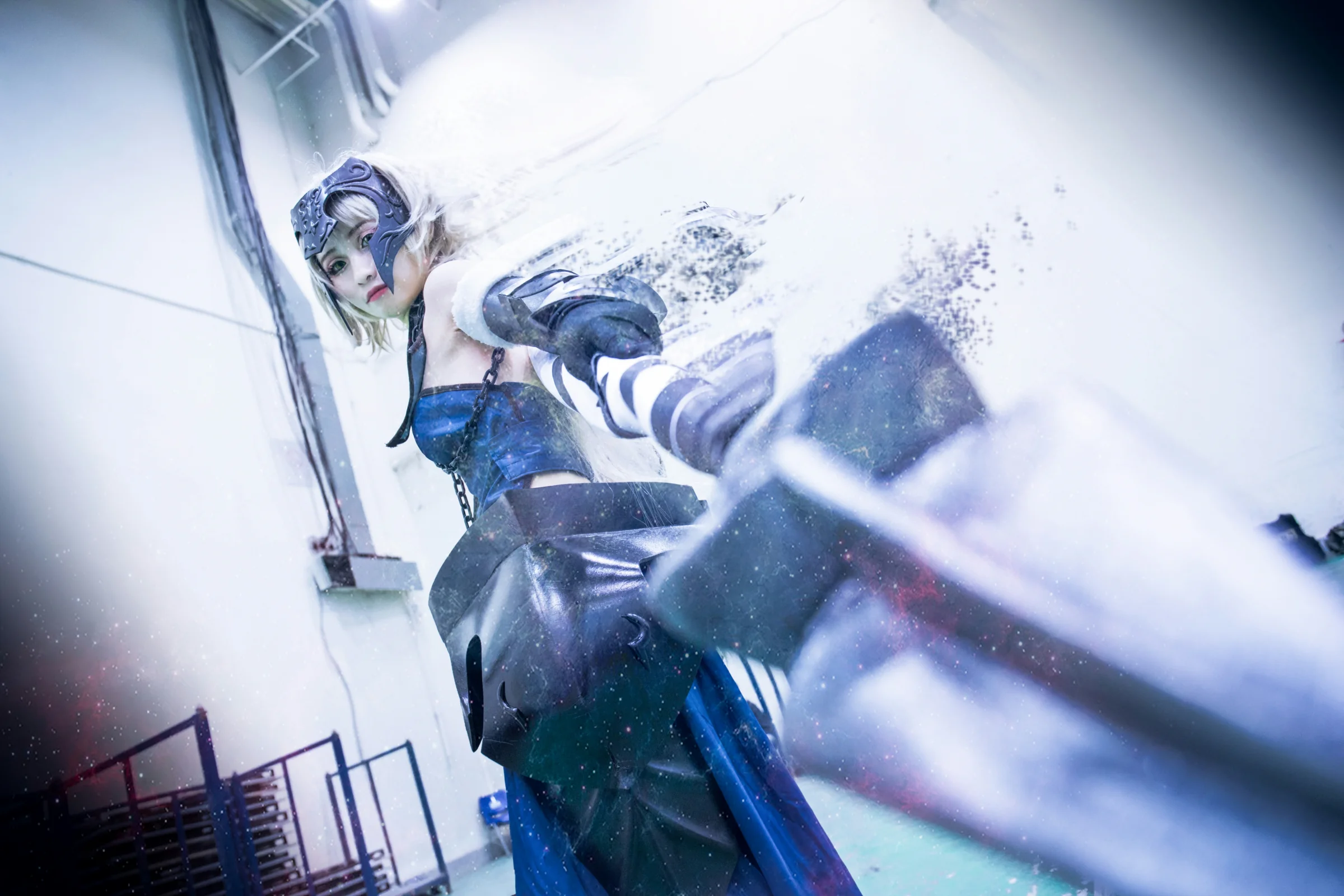 Fate/Grand Order黑贞德满破黑Saber三破COS写真