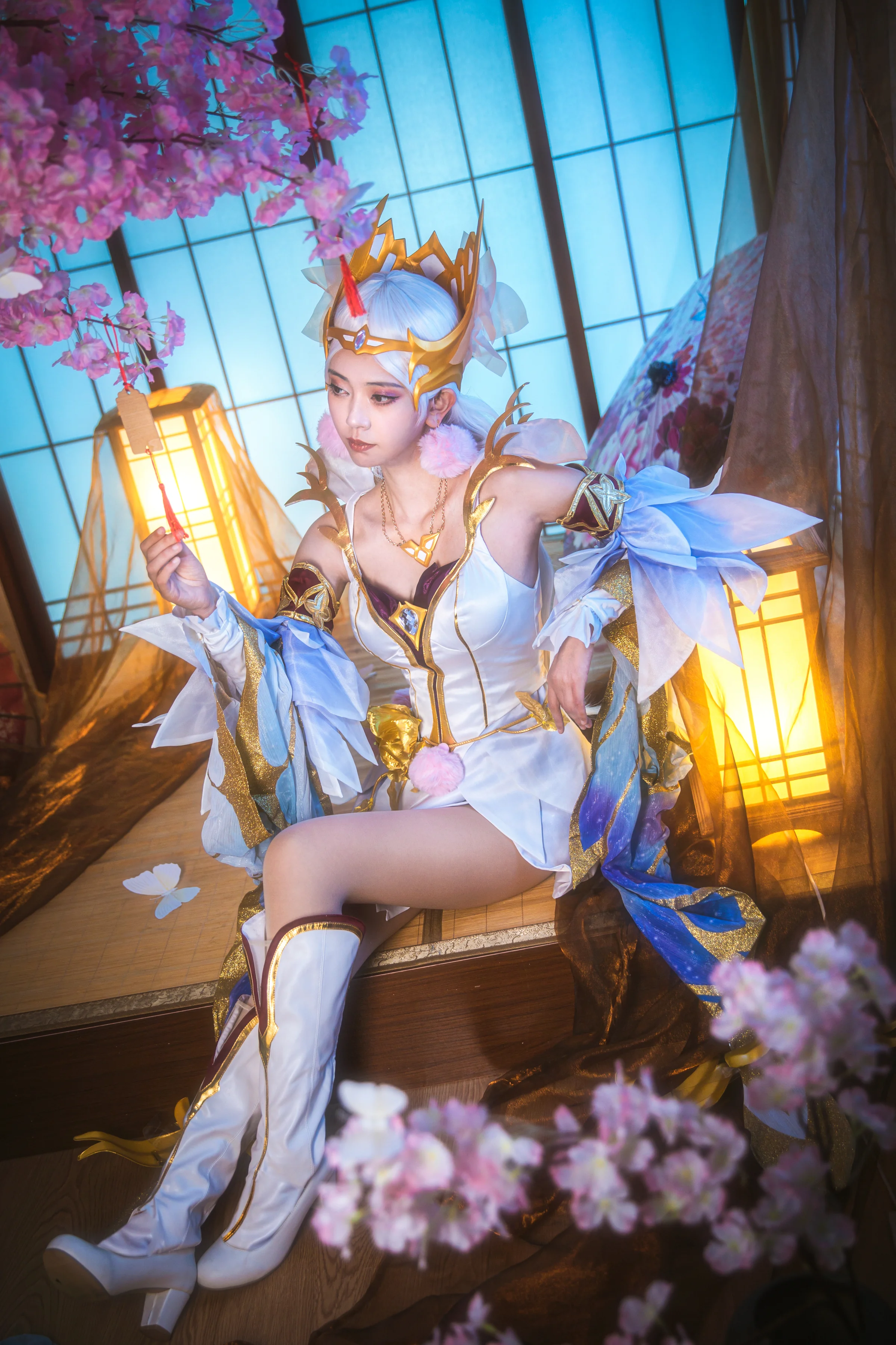 【COS写真正片】王者荣耀·貂蝉·金色仲夏夜之梦