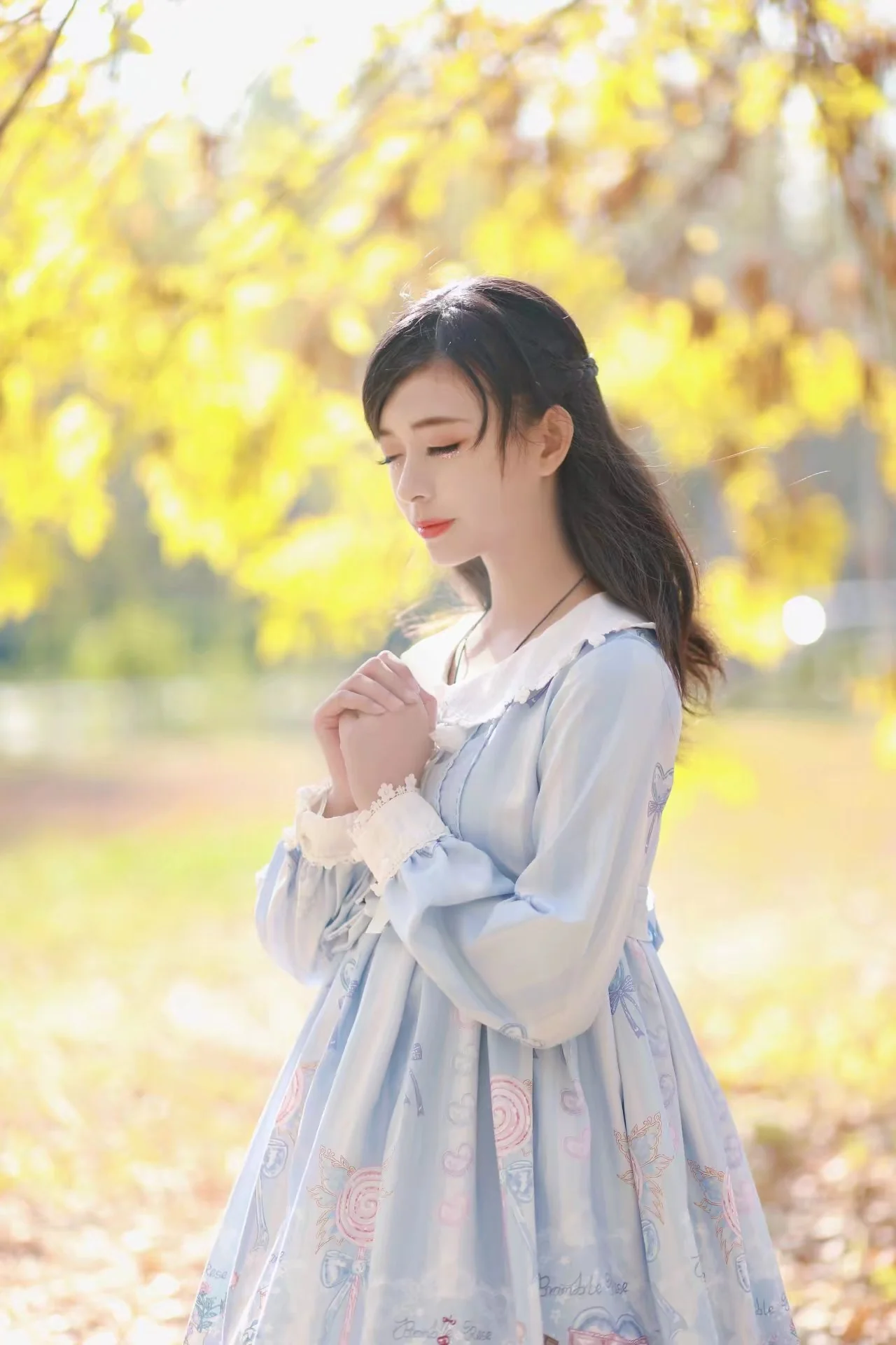 lolita私影 银杏叶get｜高清图片集