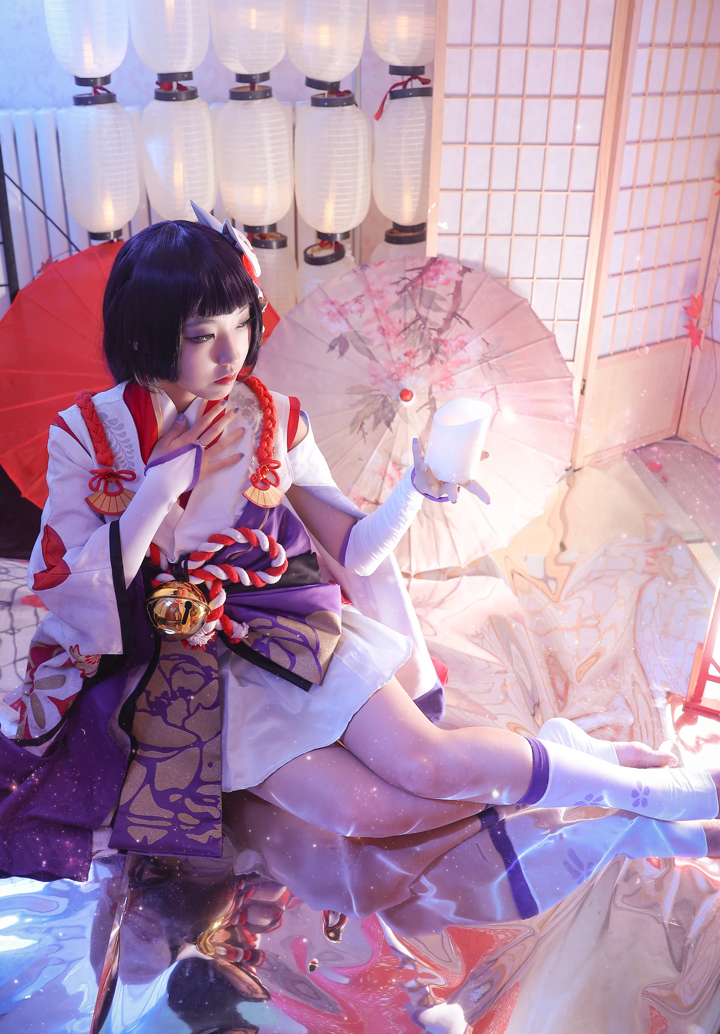 阴阳师雪女月见之樱COS写真