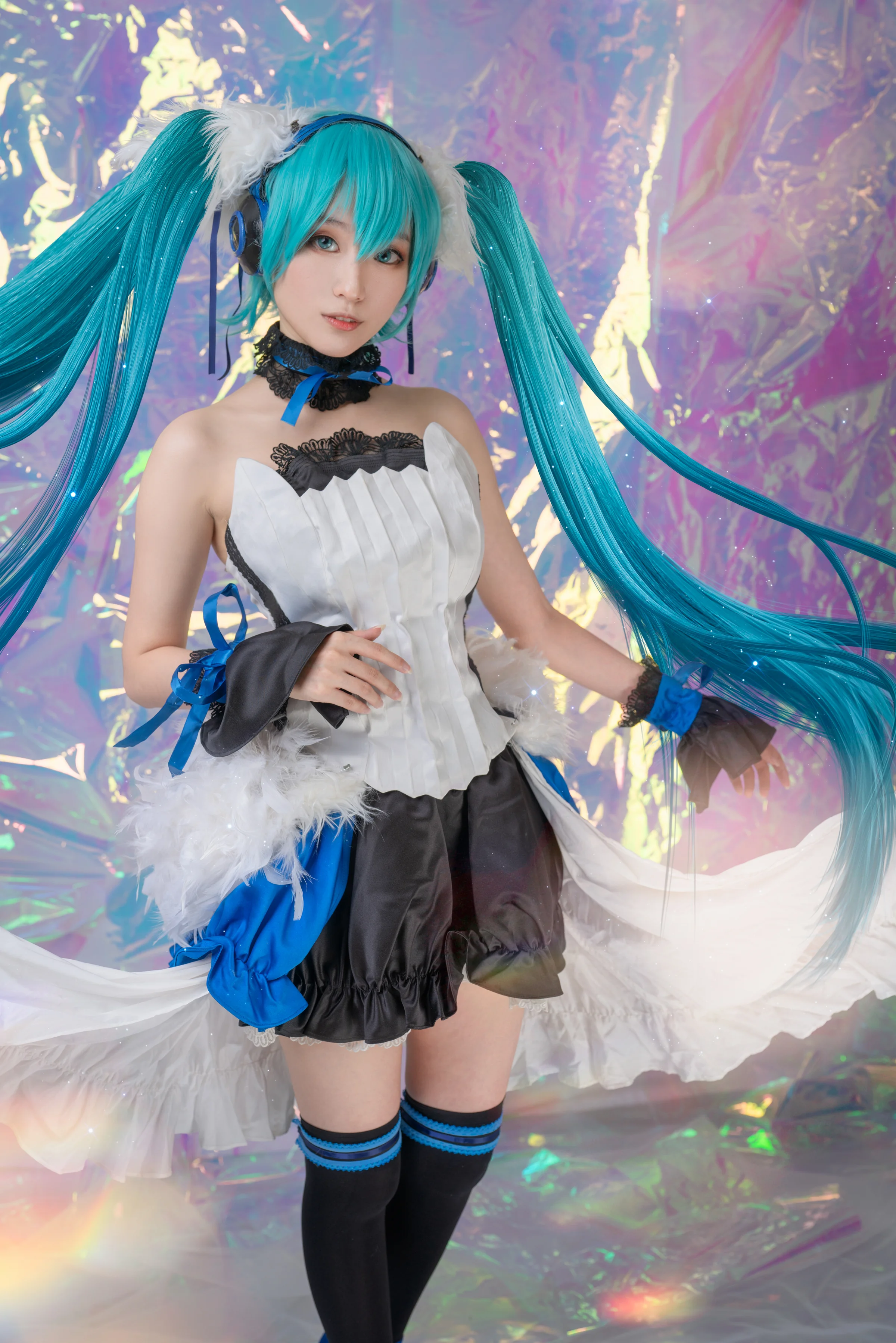 VOCALOID初音未来第七龙神miku联动COS写真