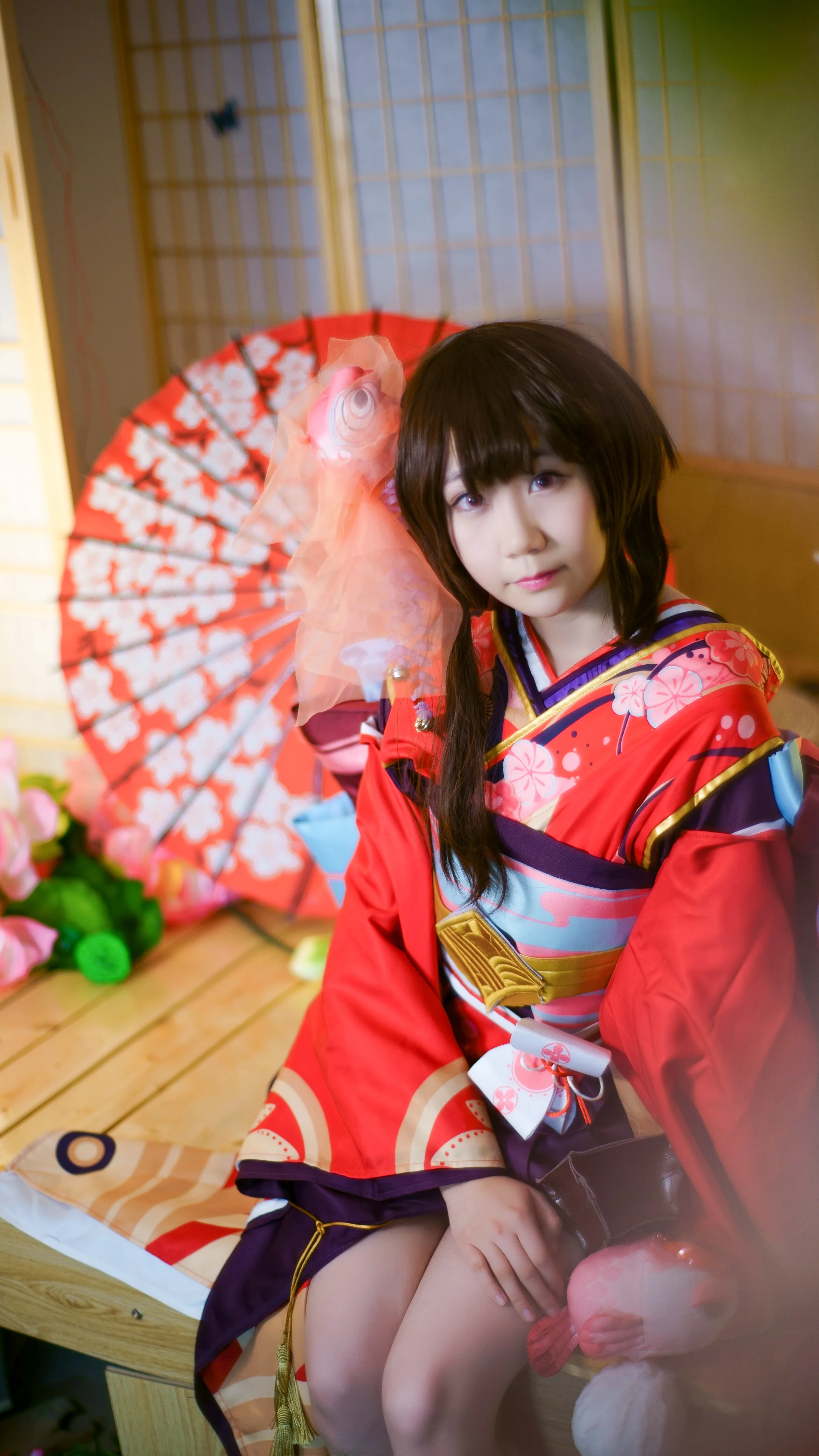 阴阳师神乐COS写真，好多人喜欢这个角色呀