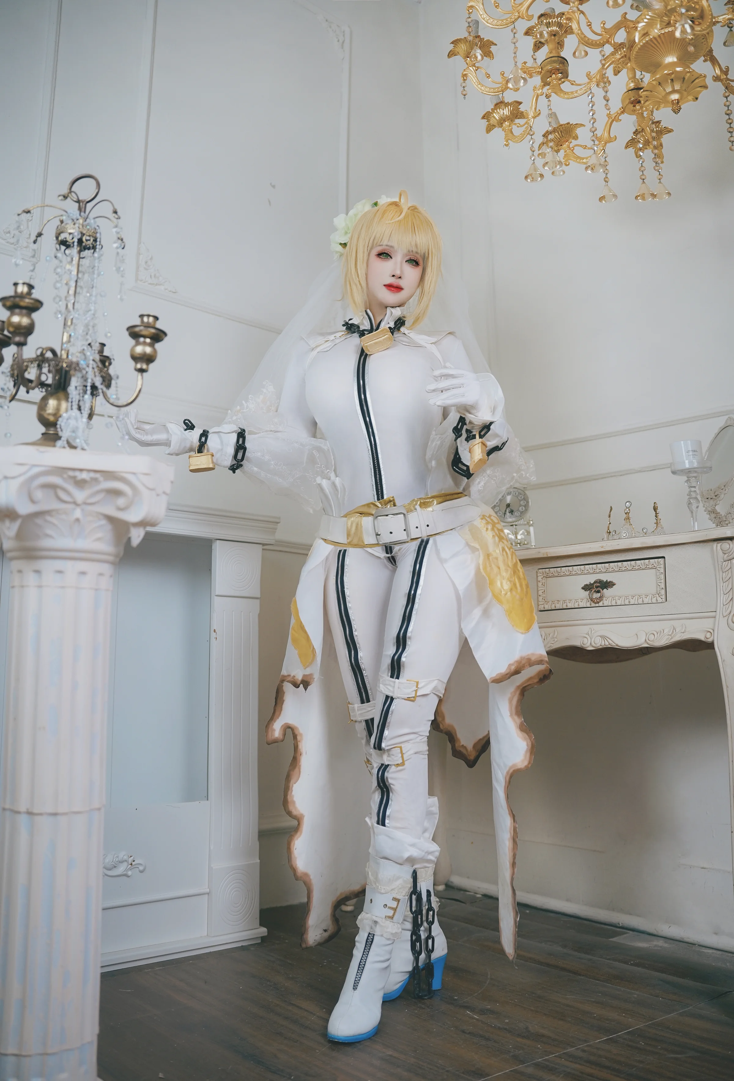 fate/grandorder 尼禄花嫁COS写真