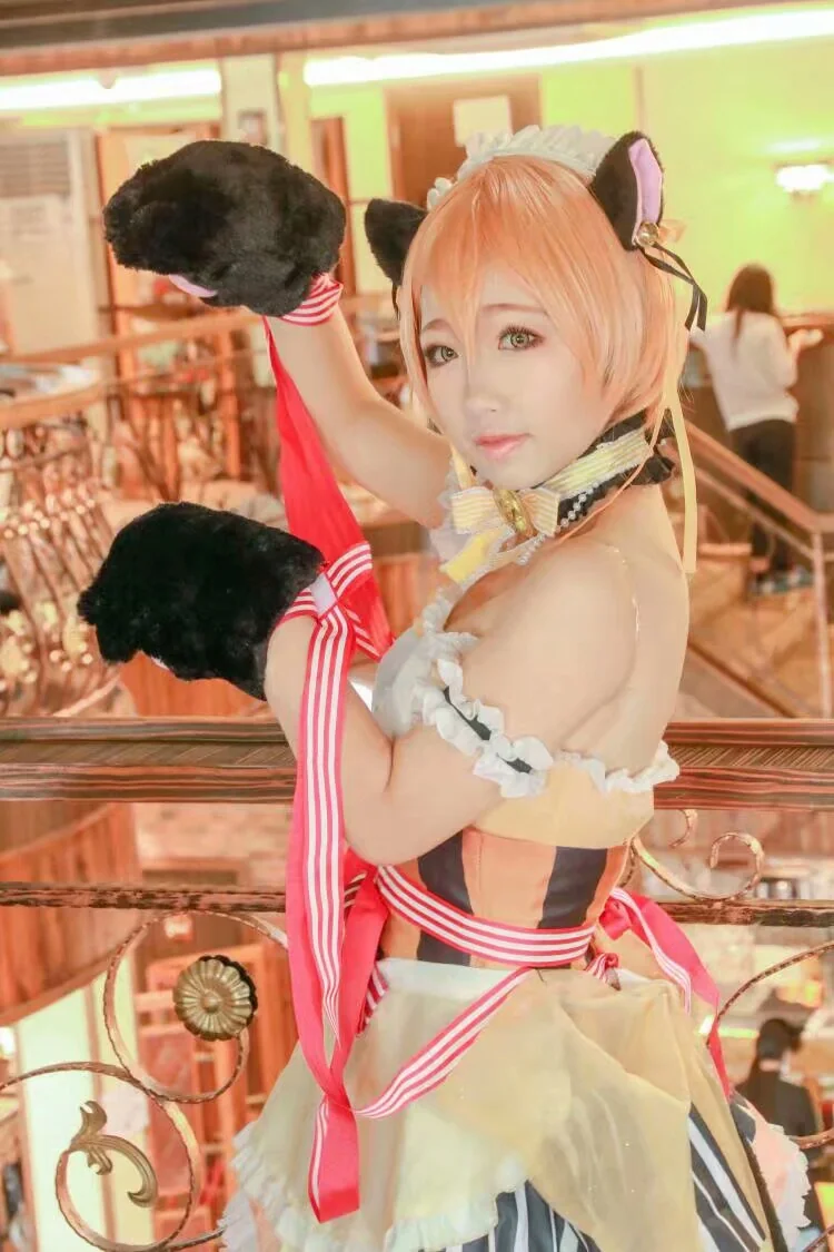 Love Live !凛喵情人节女仆COS写真