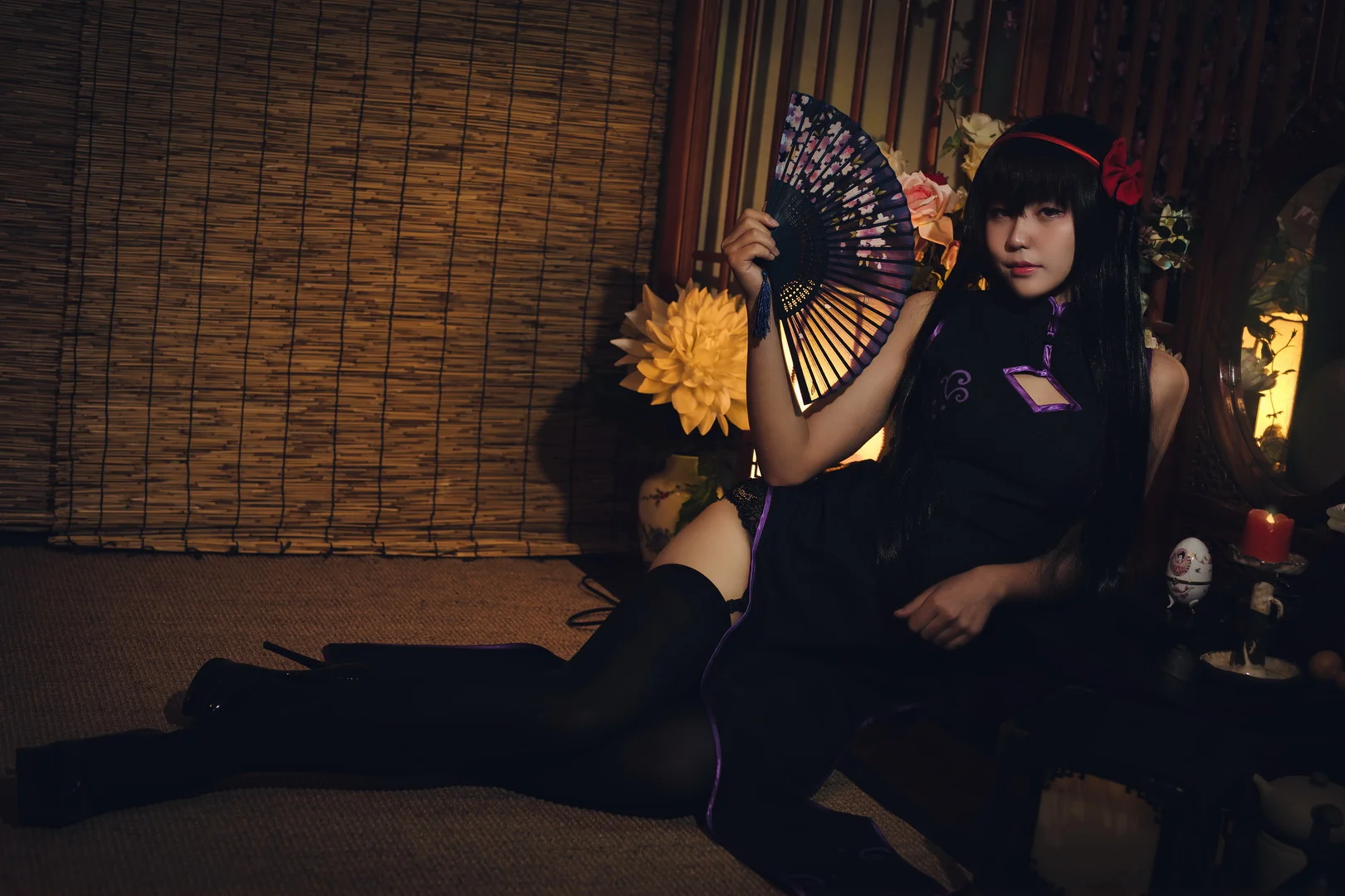 魔法少女小圆 晓美焰旗袍COS写真