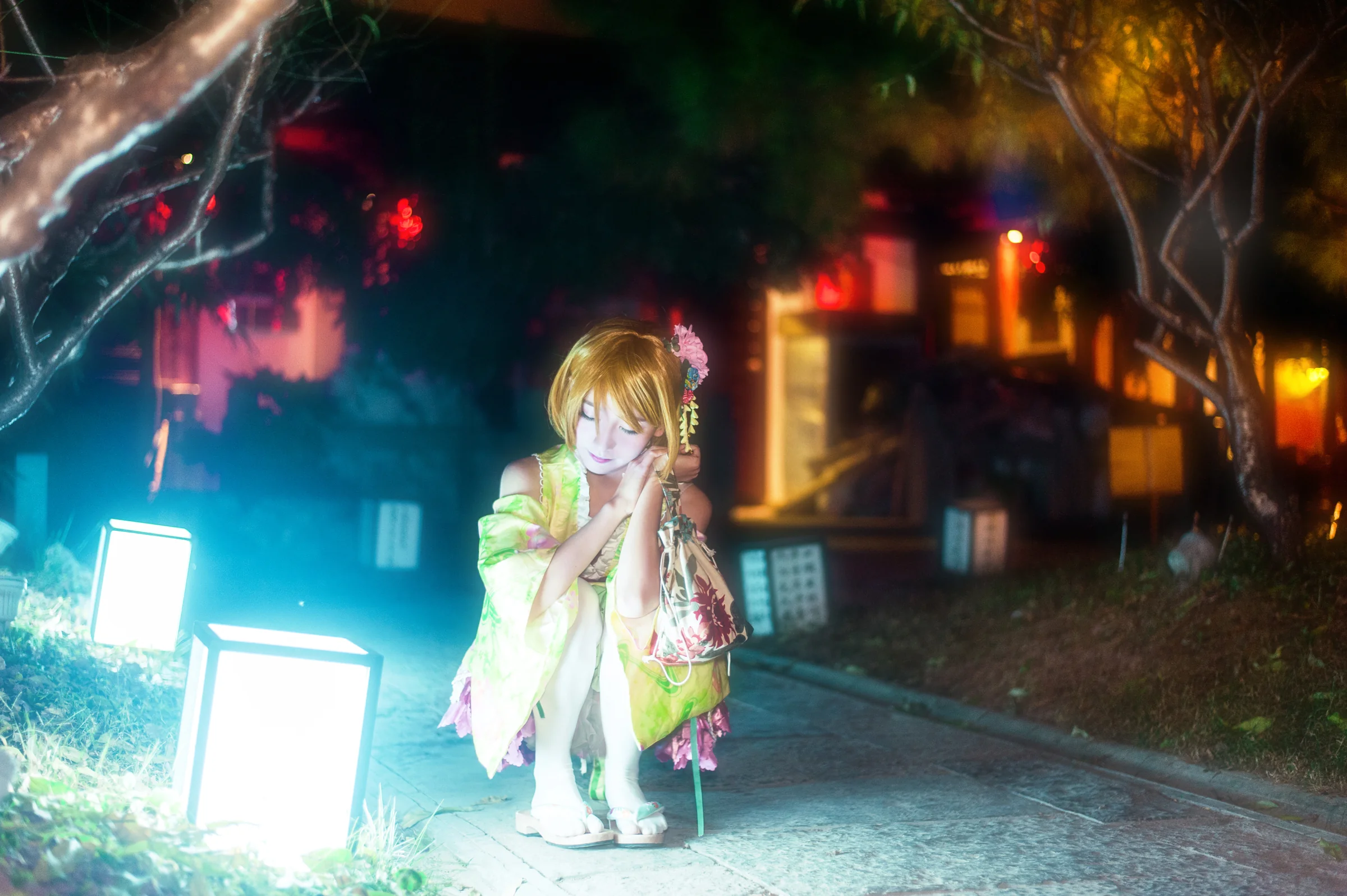 一起来逛庙会吧～小泉花阳浴衣觉醒COS写真