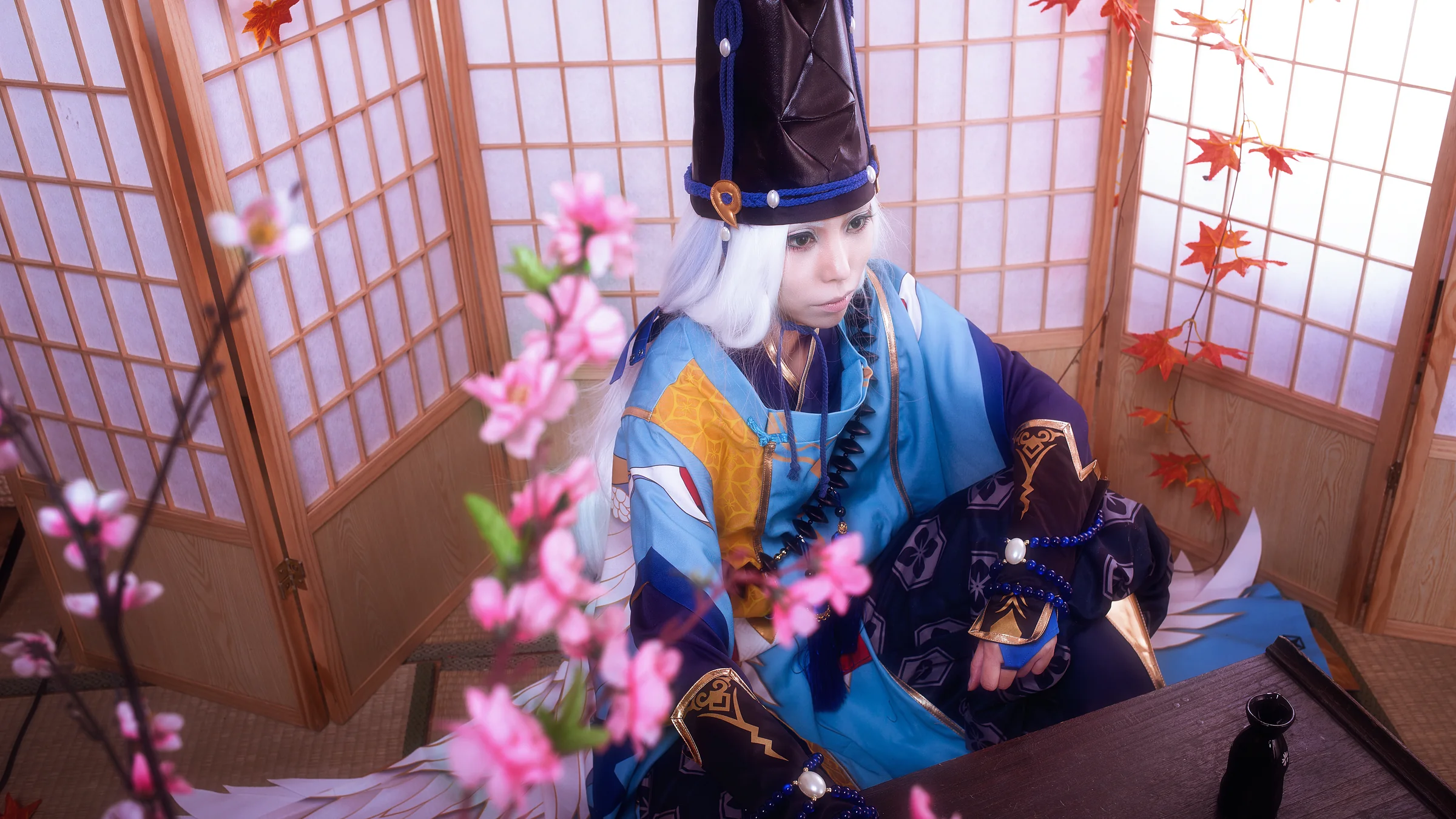 阴阳师手游鬼女红叶＆安倍晴明COS写真