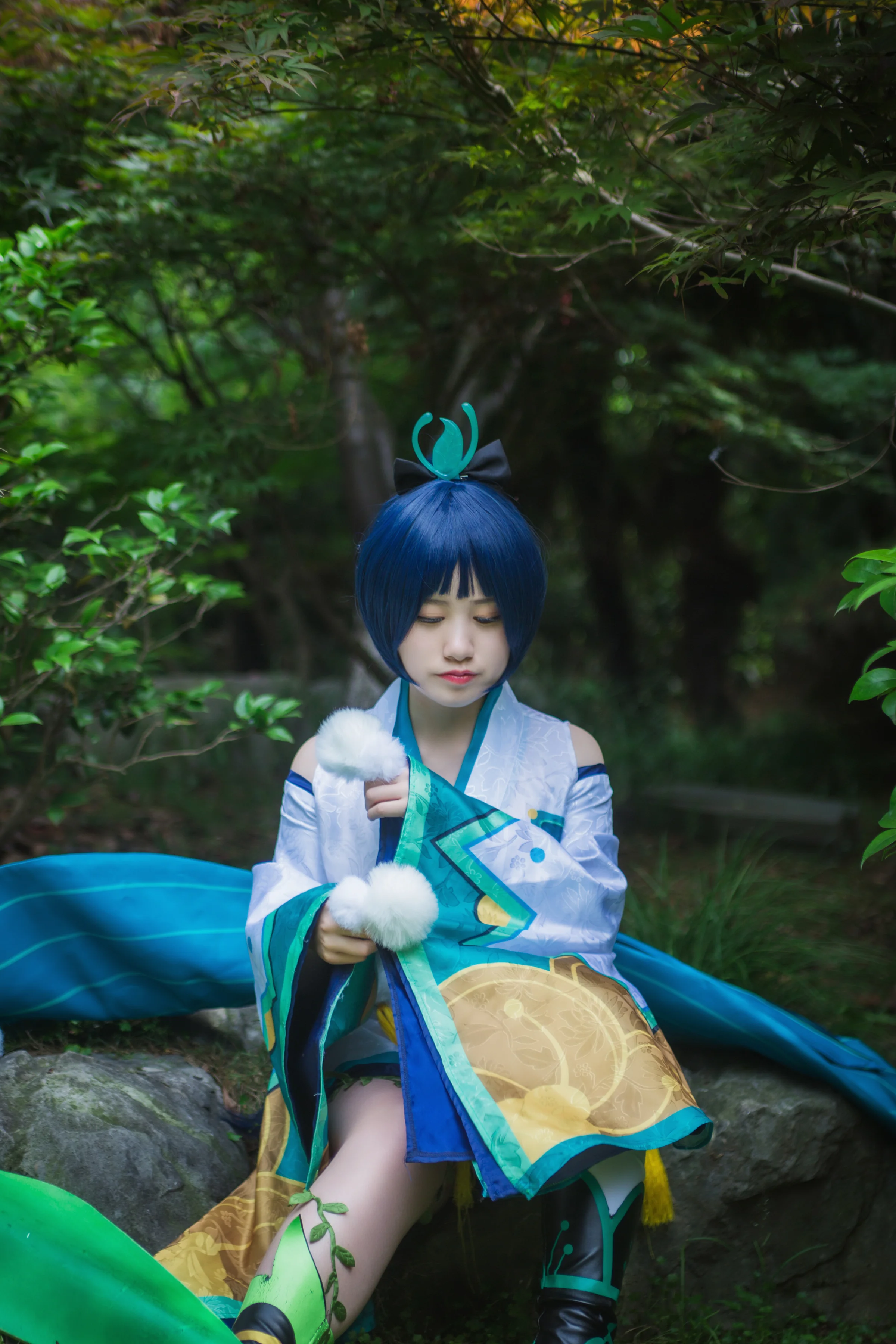 《阴阳师》萤草COS写真