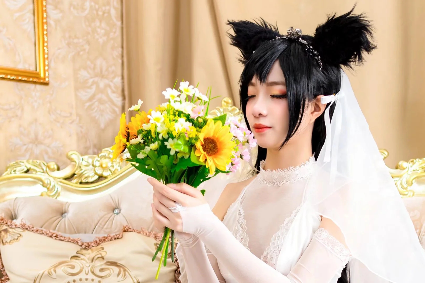 【碧蓝航线】爱宕犬•白花的誓言COS写真