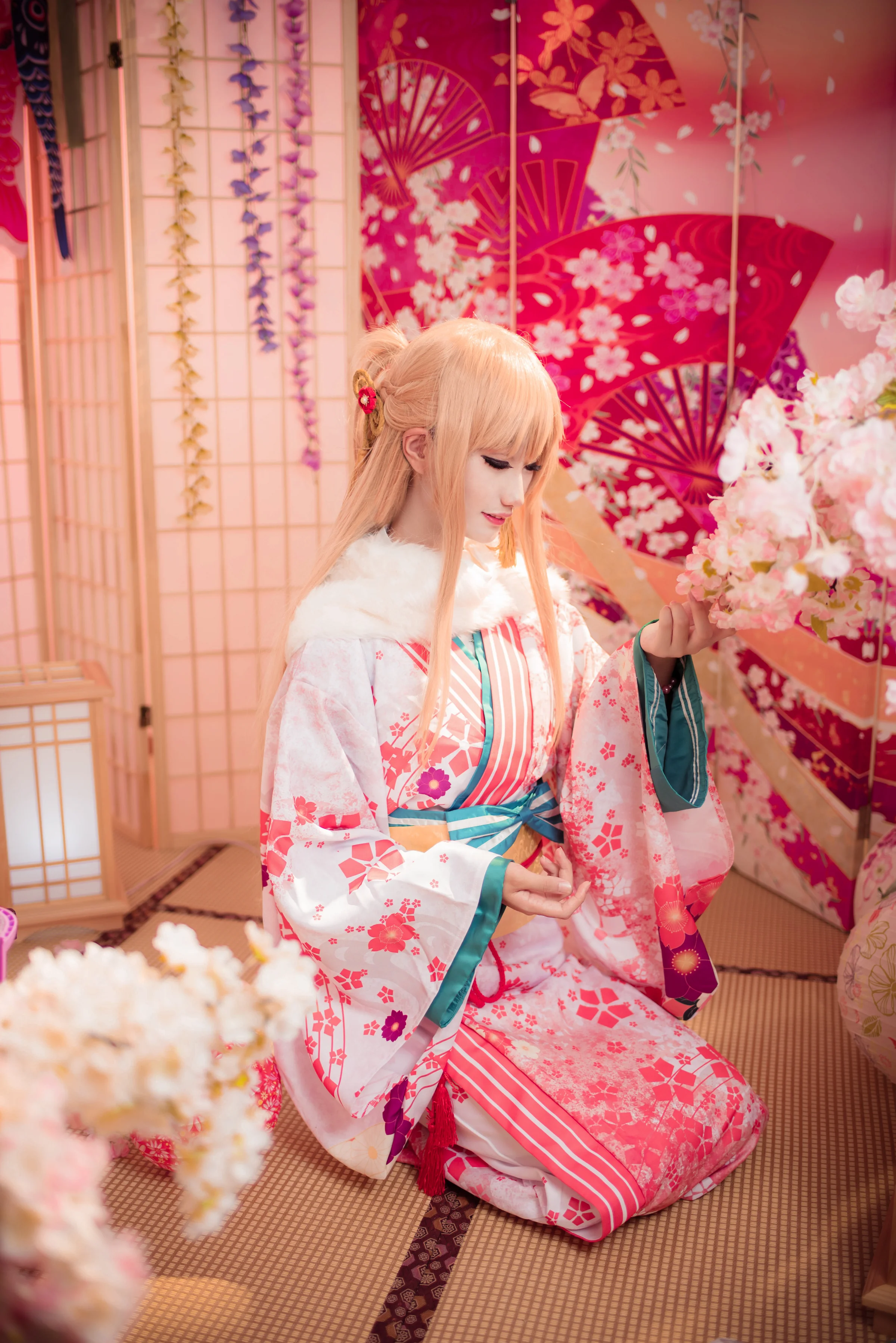 刀剑神域亚丝娜和服COS写真