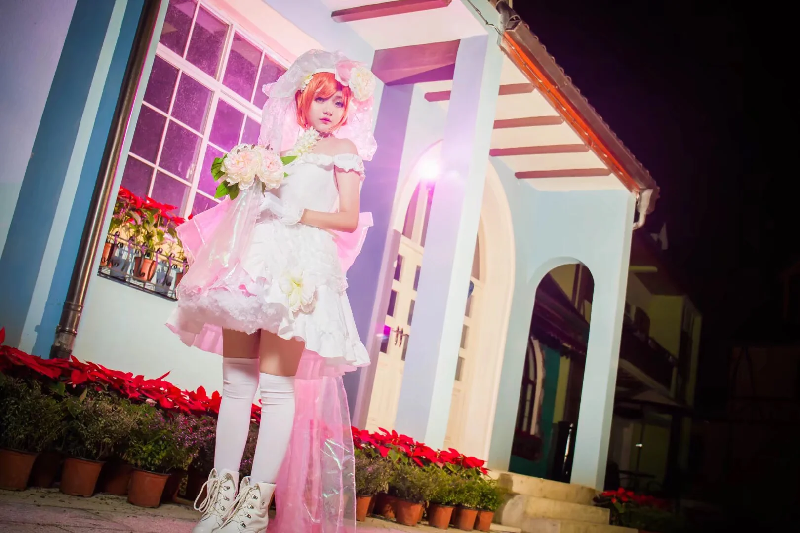 love live！星空凛lwb婚纱COS写真