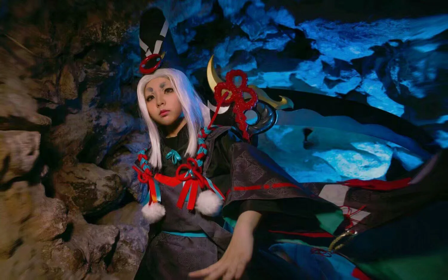 来自阴阳师的召唤 白童子黑童子COS写真