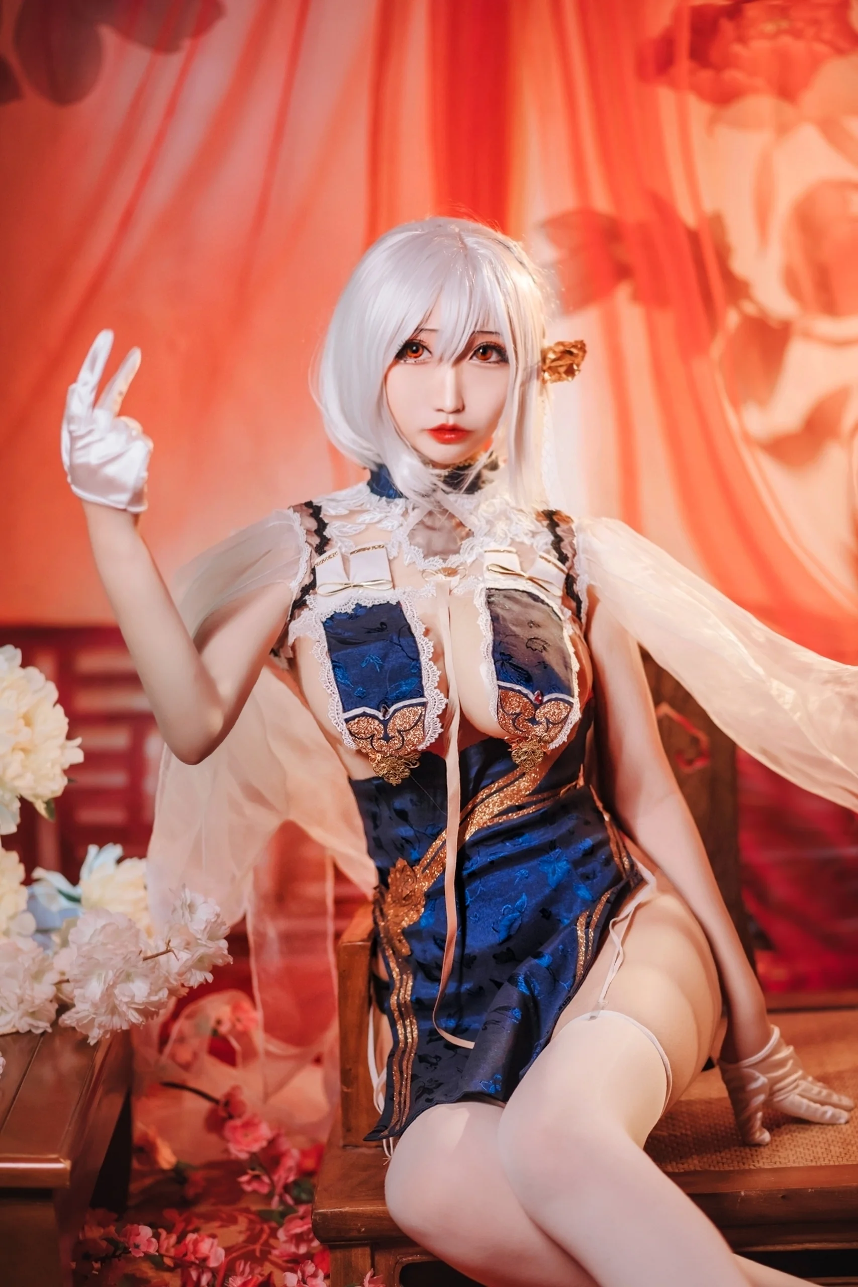 《碧蓝航线》天狼星旗袍COS写真
