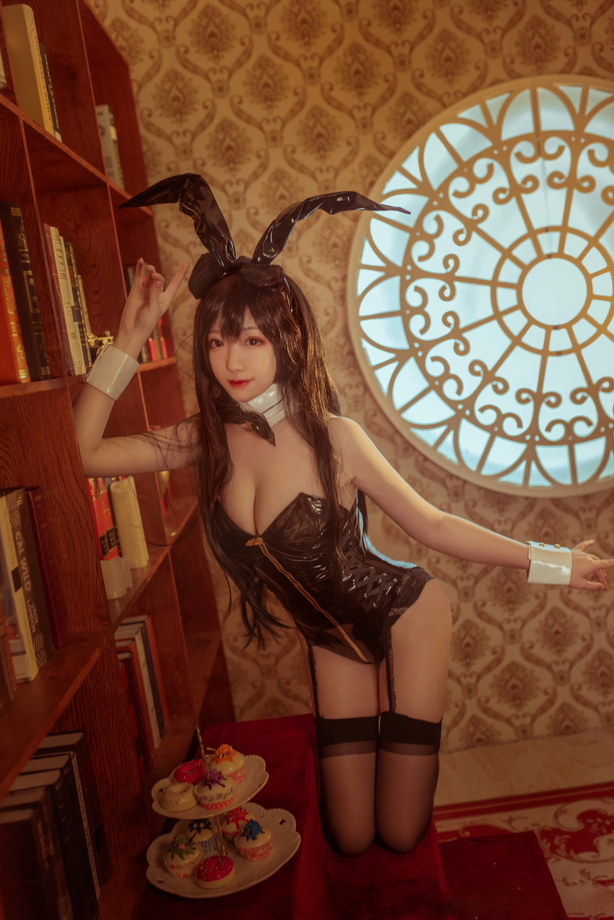 碧蓝航线 爱宕兔女郎COS写真