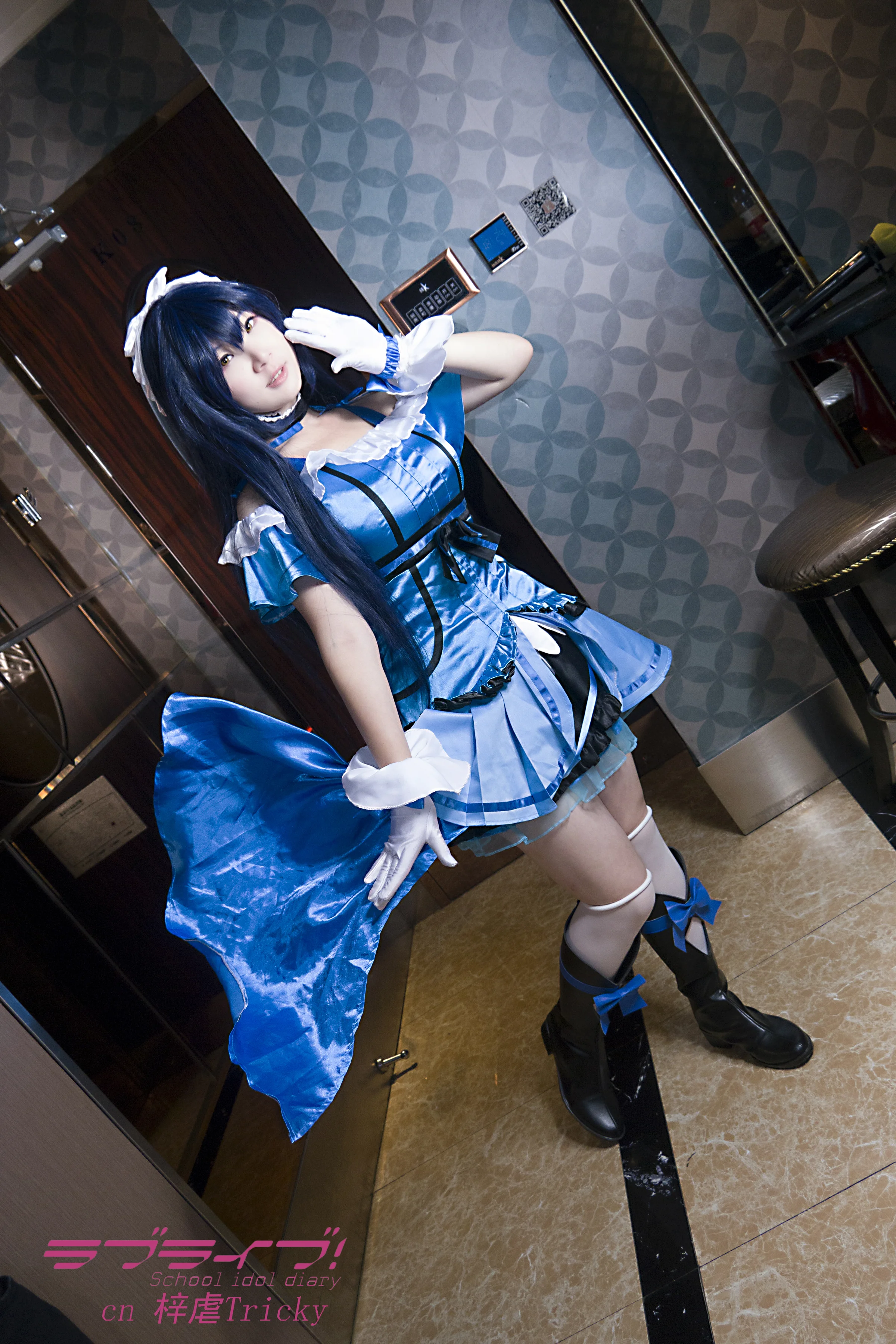 lovelive园田海未kks打歌服COS写真