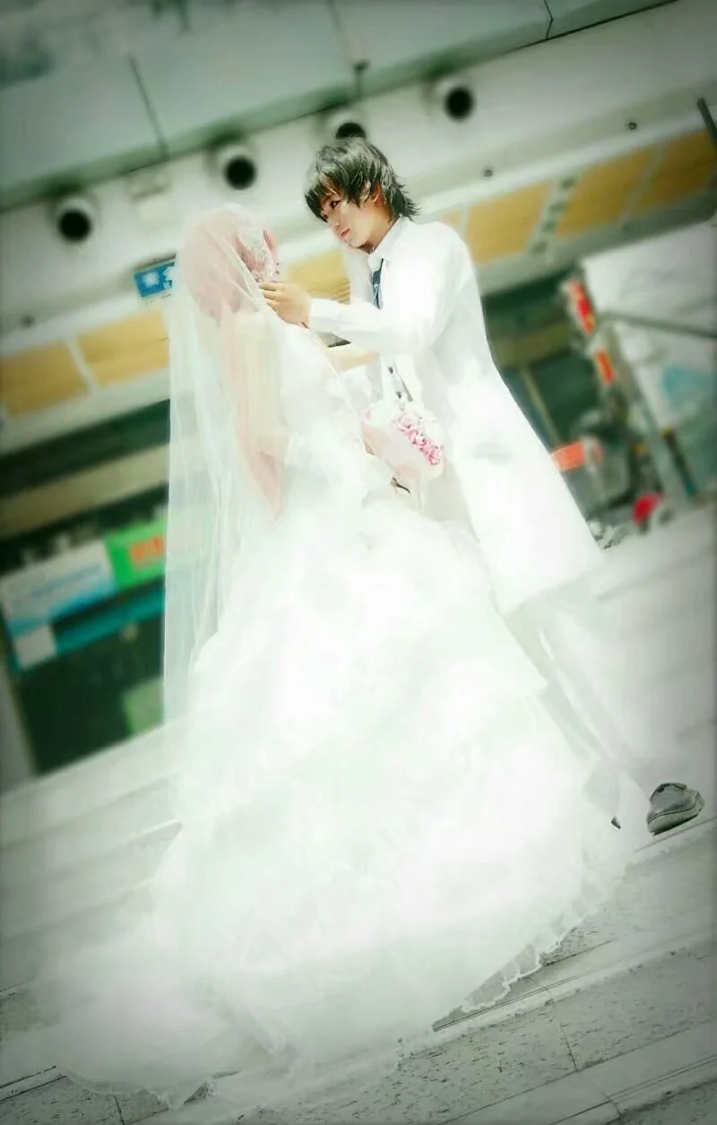 未来日记 我妻由乃天野雪辉花嫁COS写真
