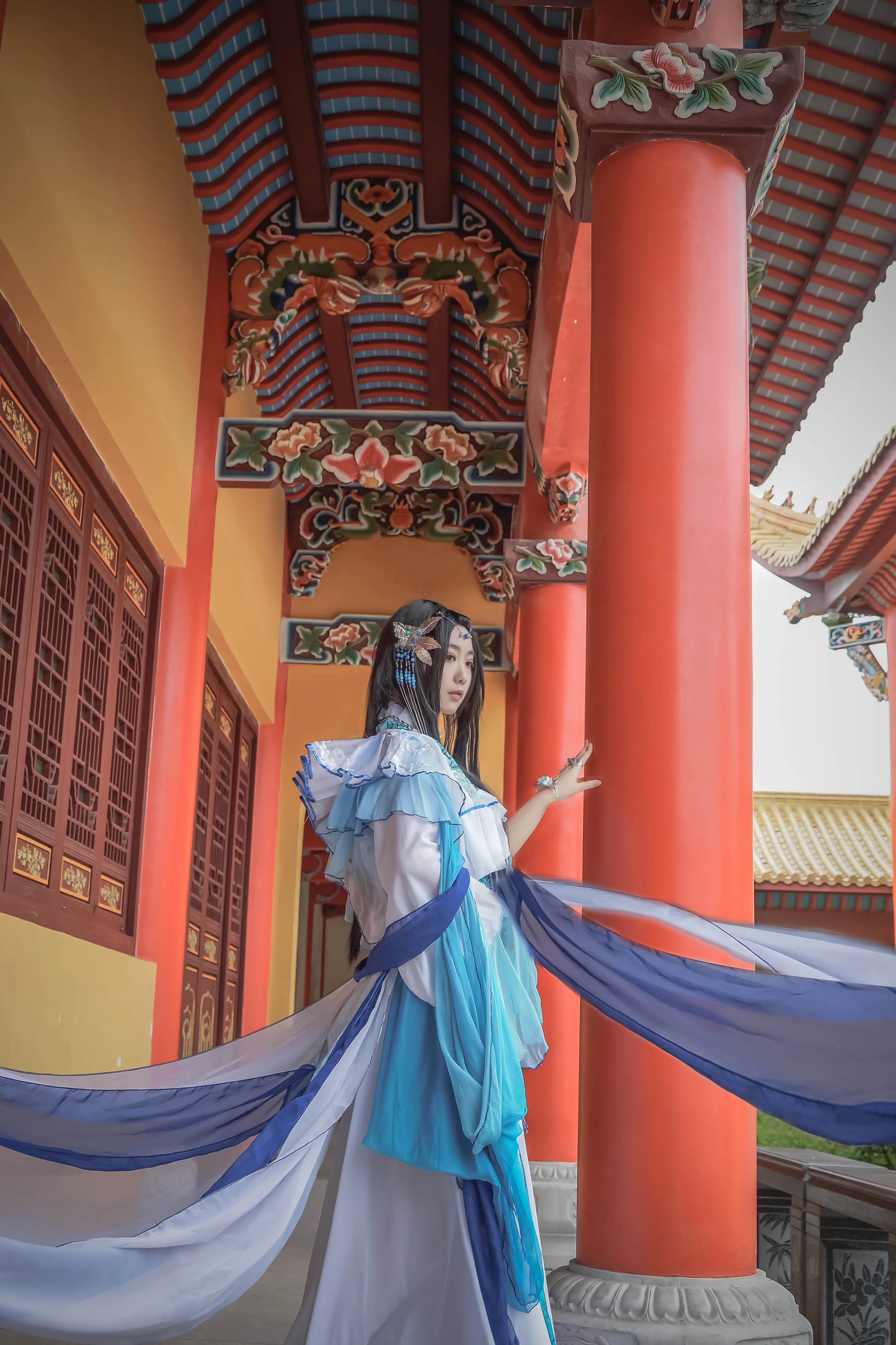 梅花兰花拟人COS写真-溯回