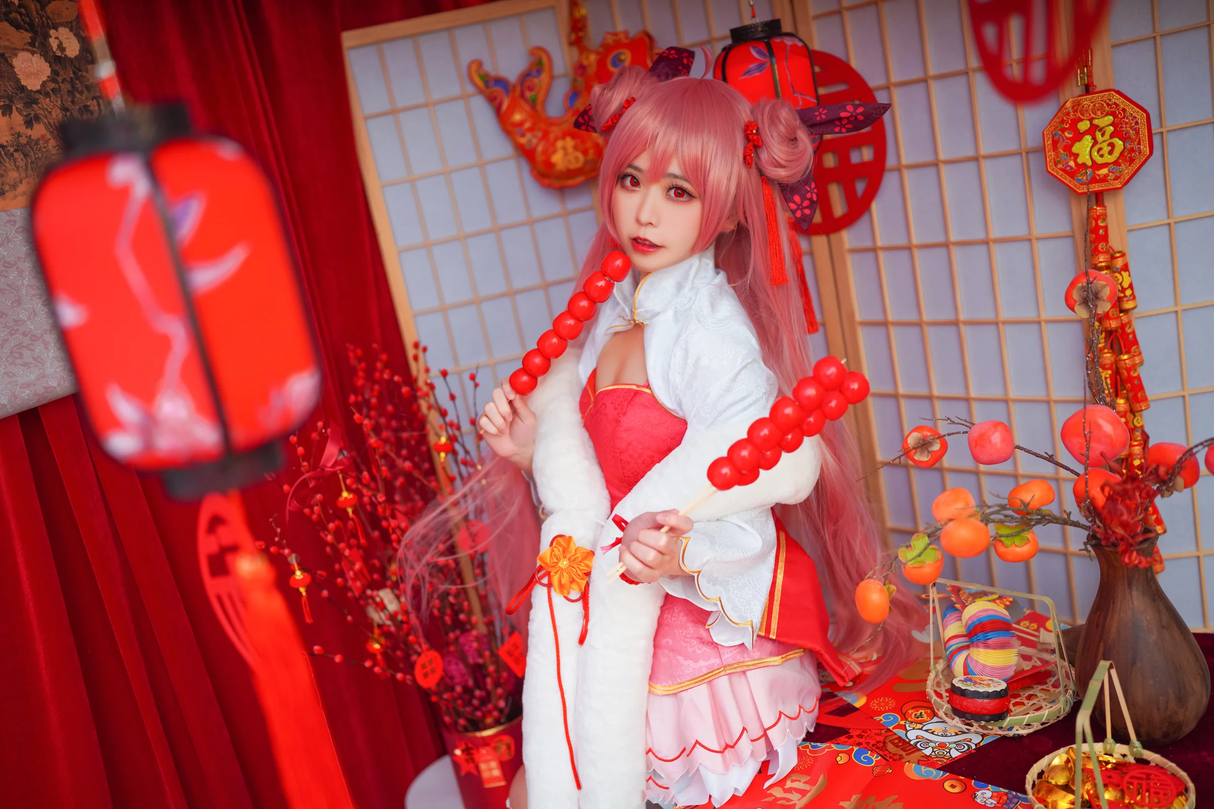 《约会大作战》五河琴里 新年旗袍COS写真