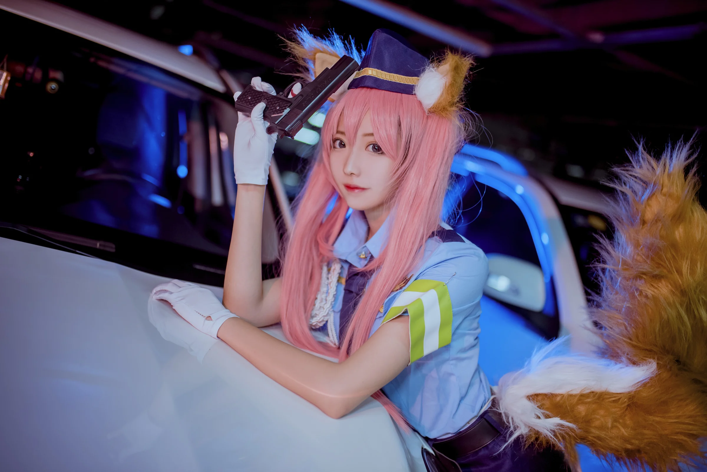 玉藻前女警COS写真