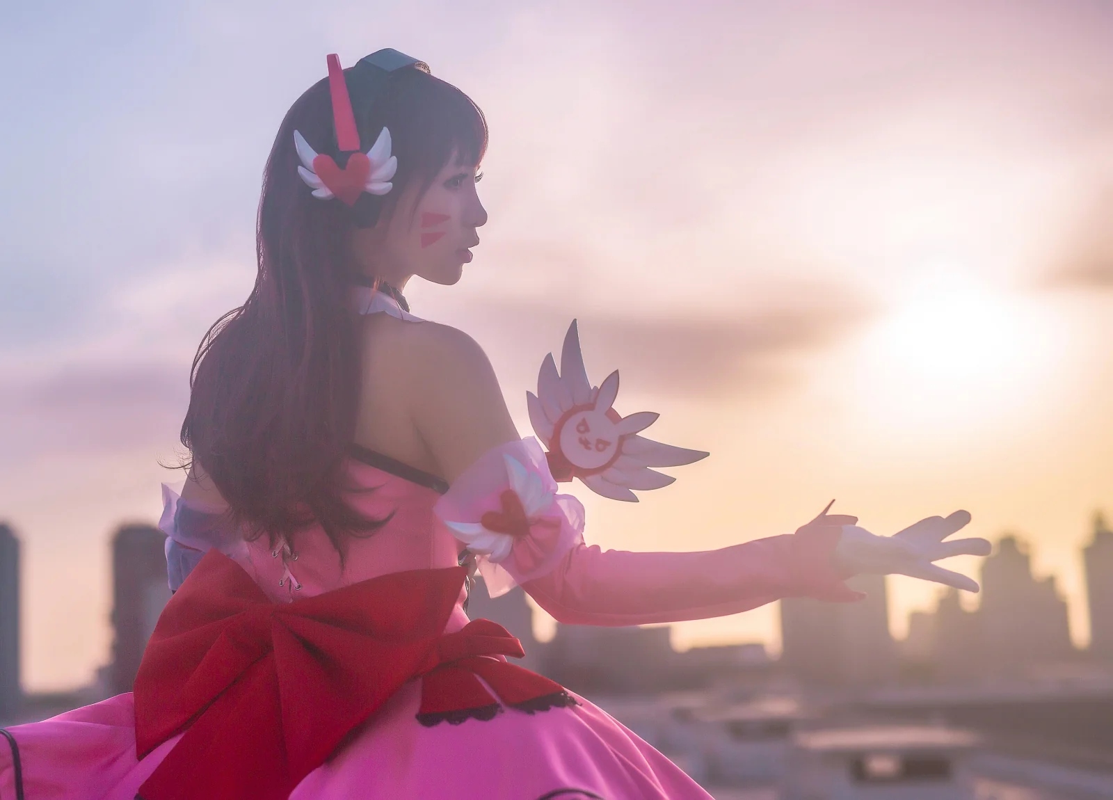 守望先锋 d.va 魔法少女COS写真