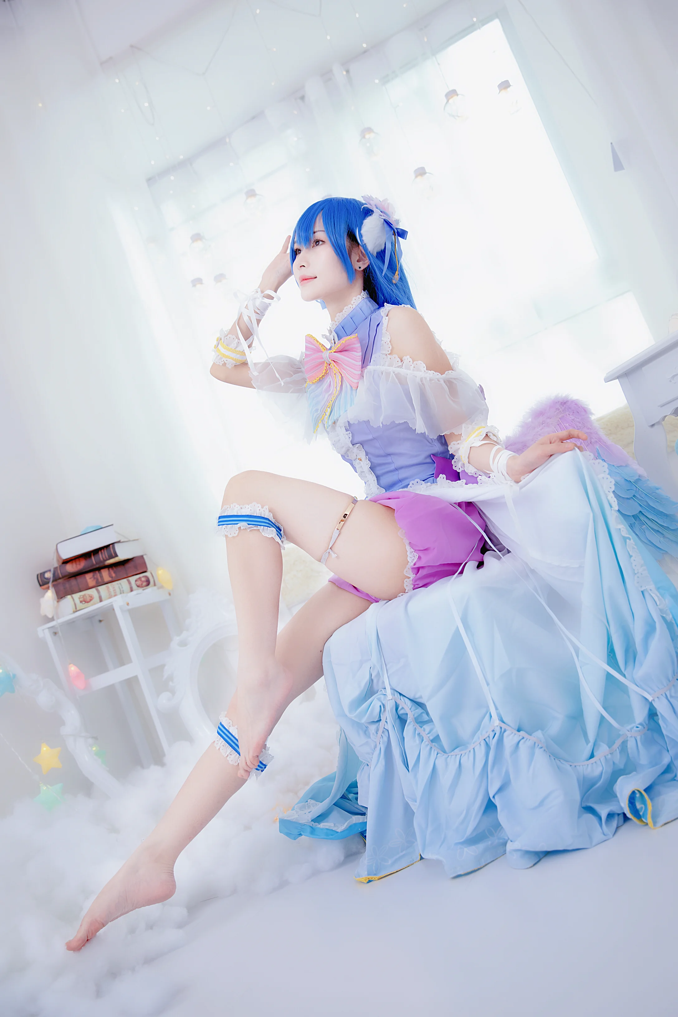 lovelive 田园海未COS写真 白色情人节