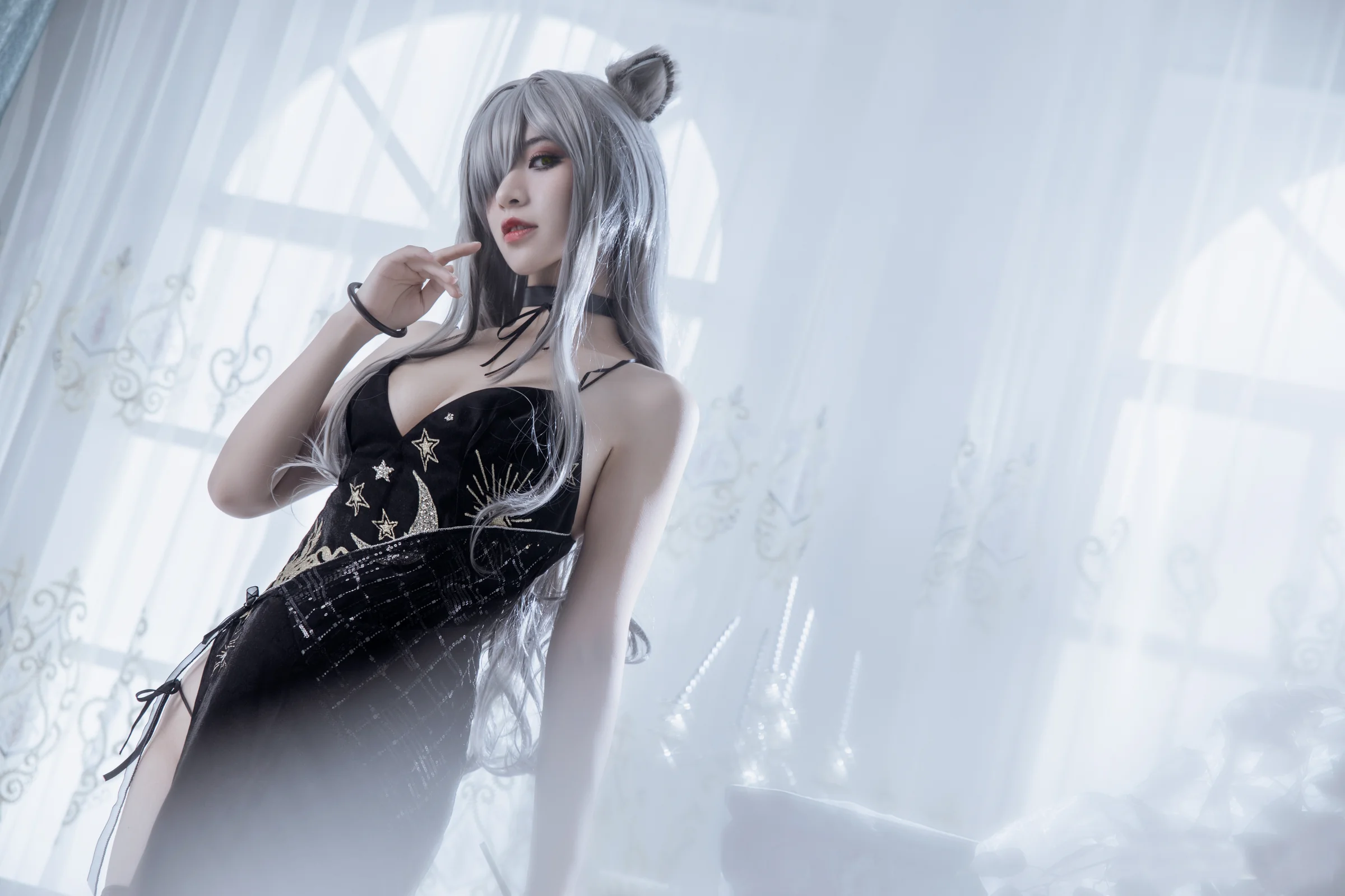 明日方舟 黑COS写真