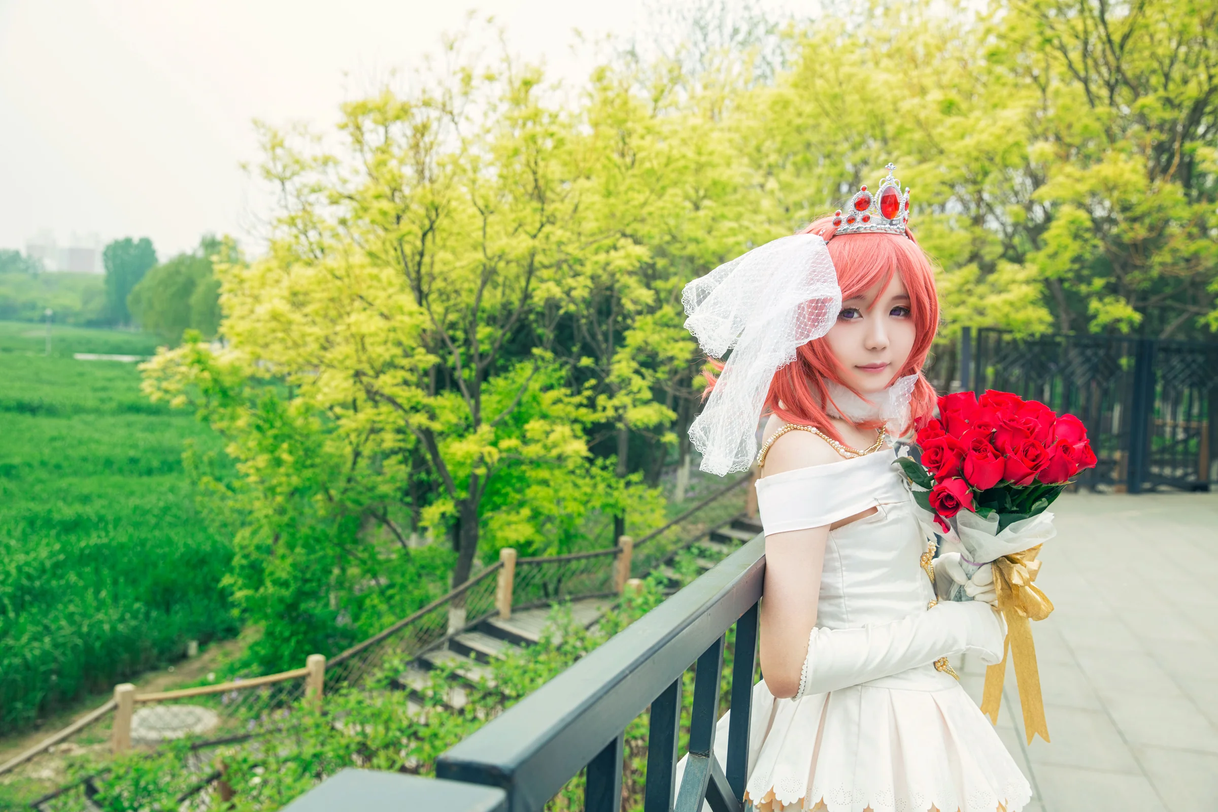 lovelive!!西木野真姬花嫁觉醒COS写真