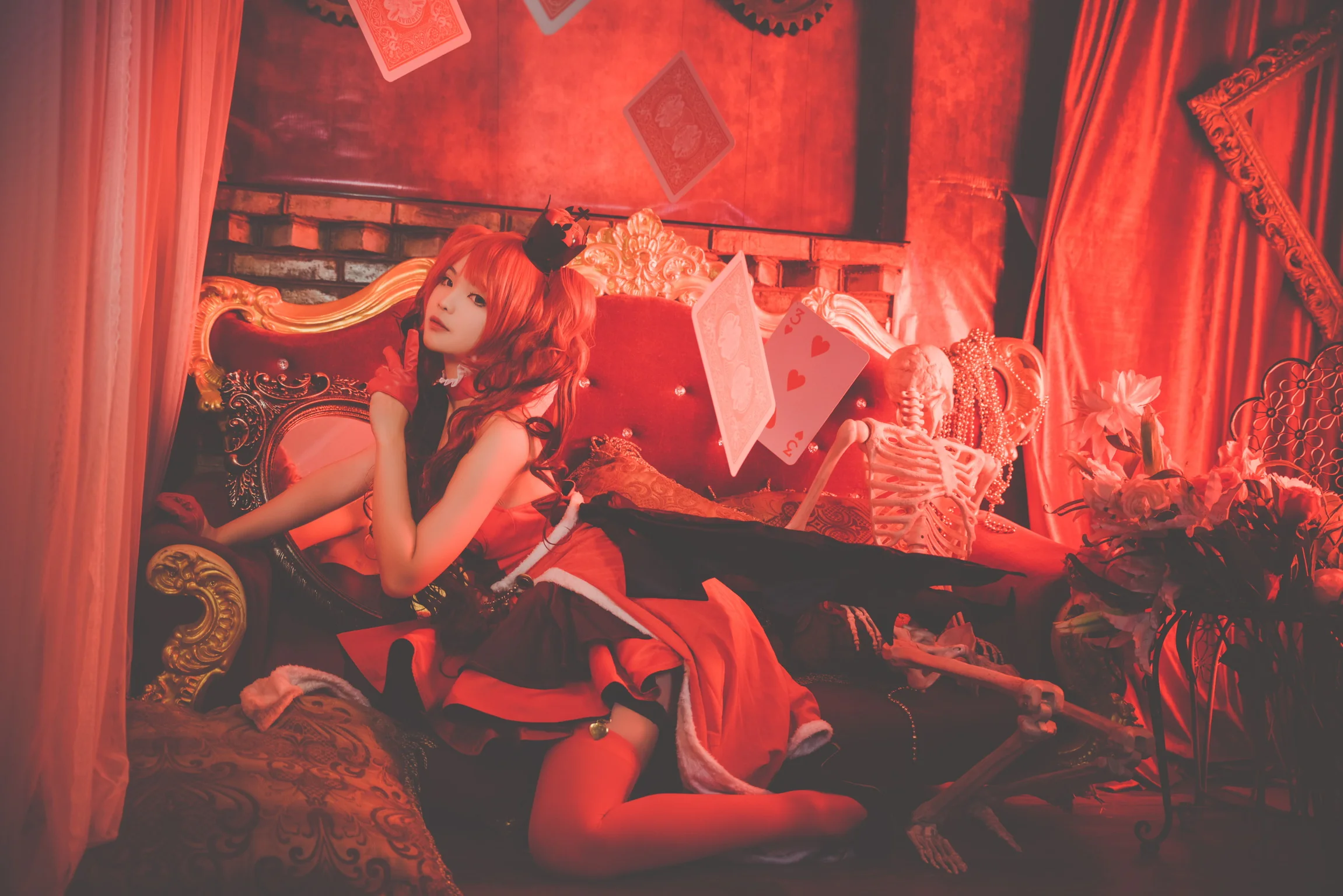 童话another系列红心女王COS写真