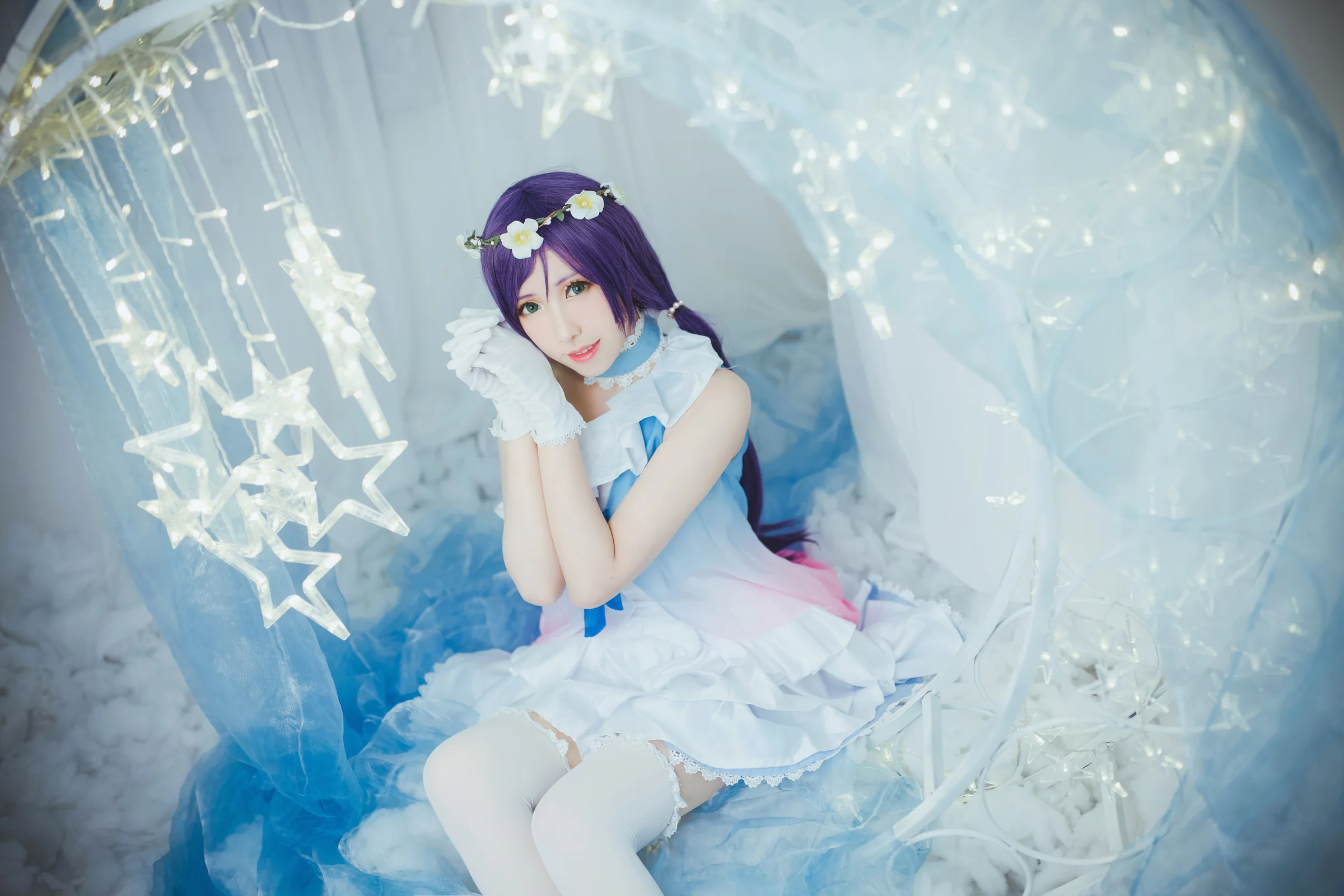 TYA事务所 lovelive 蓝纱打歌服东条希 COS写真