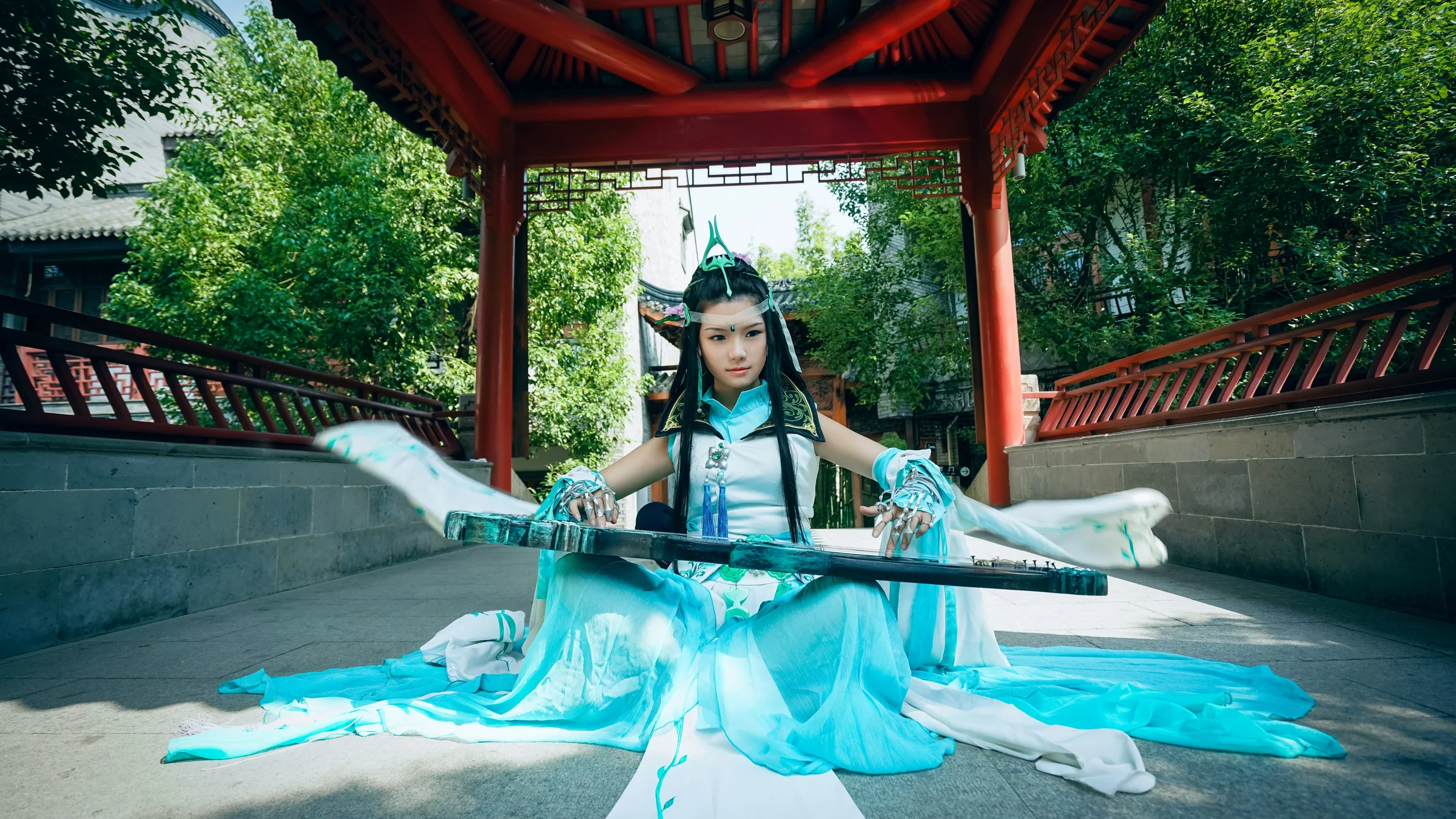 剑网三 长歌门琴娘COS写真