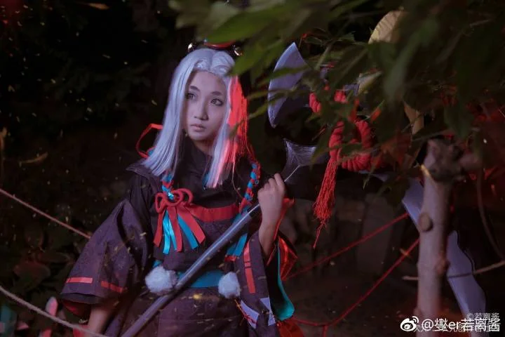 【阴阳师】黑童子COS写真.无常勾魂