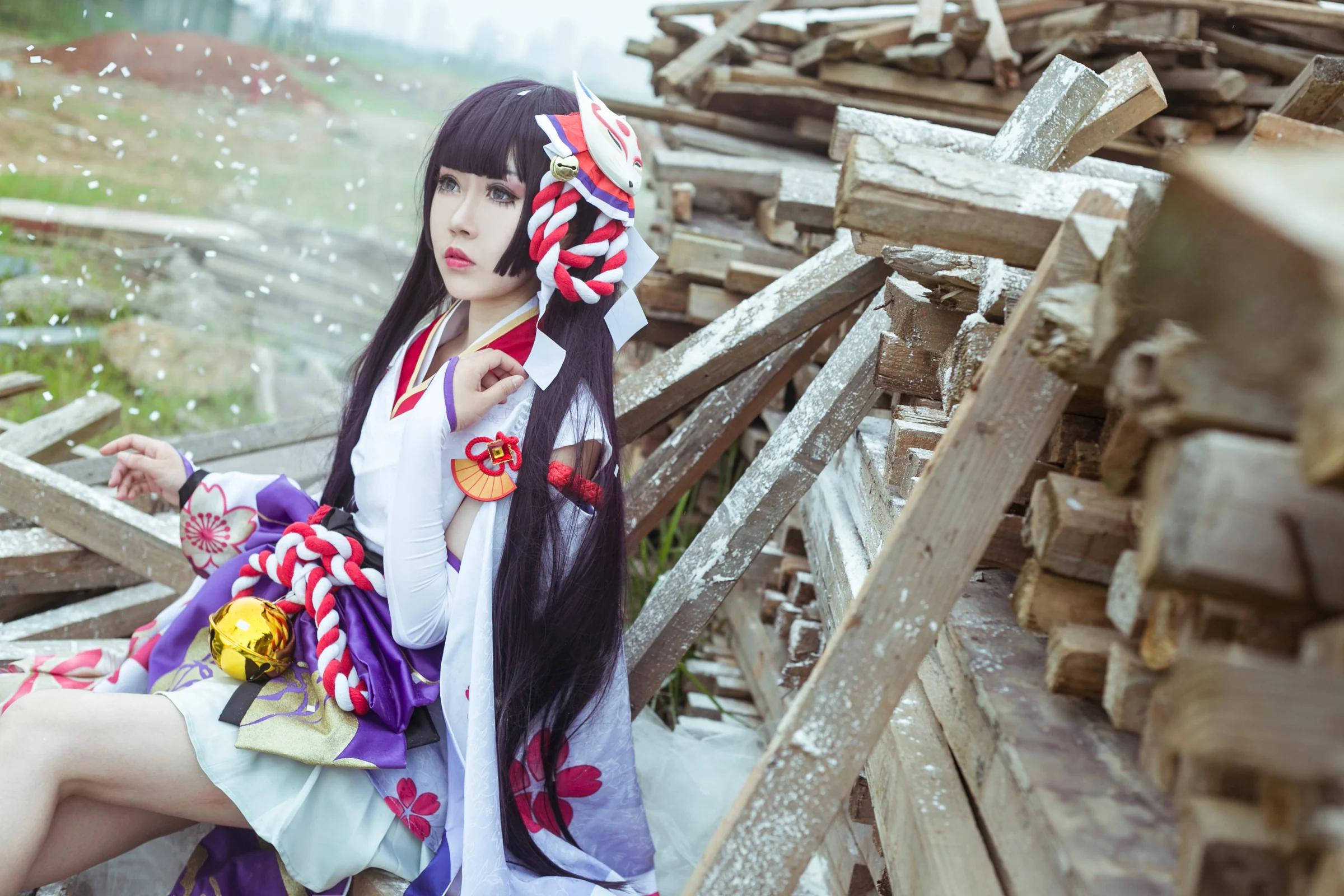 【阴阳师雪女】残雪COS写真