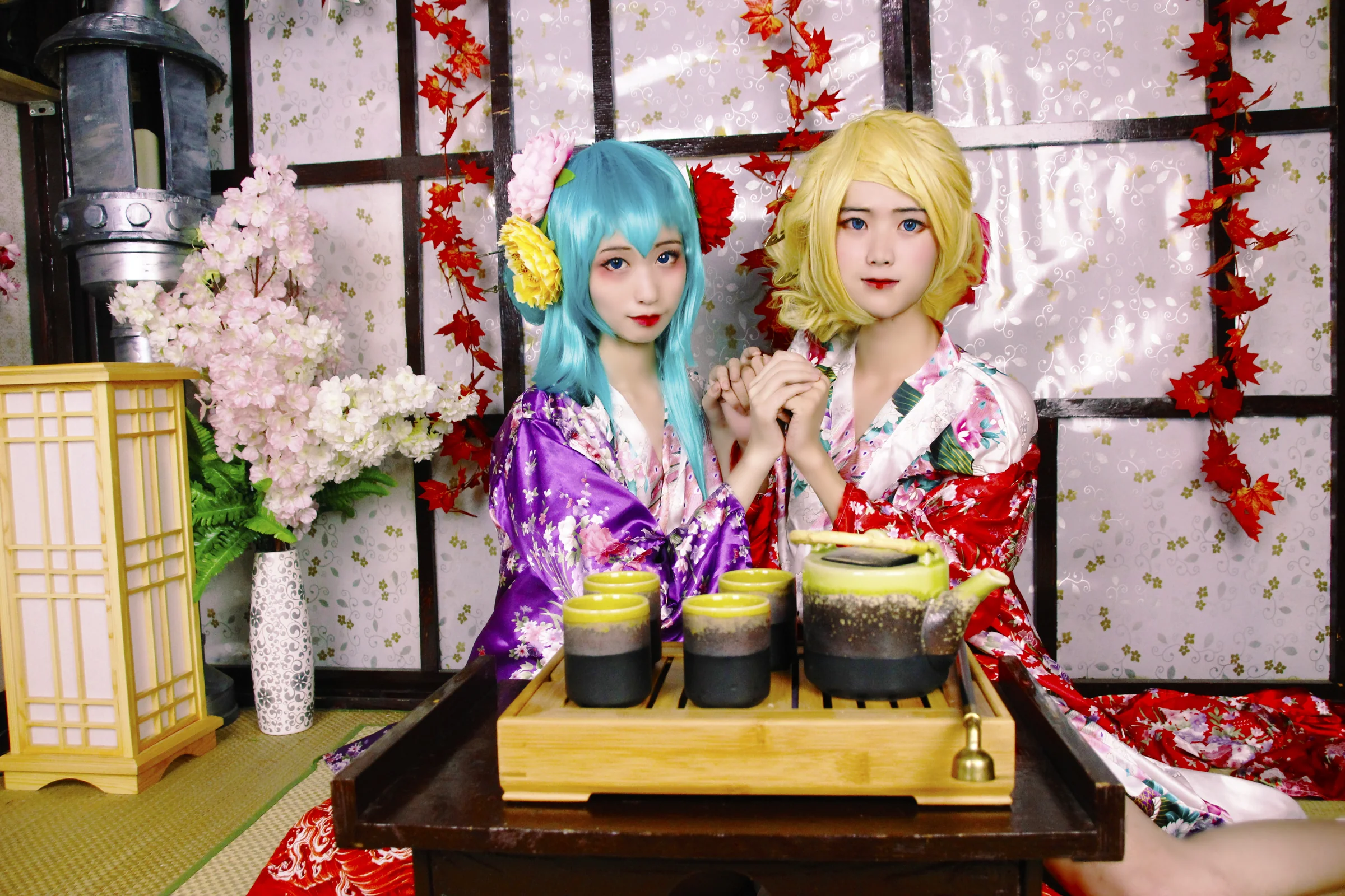 VOCALOID初音未来镜音铃雨梦楼 COS写真