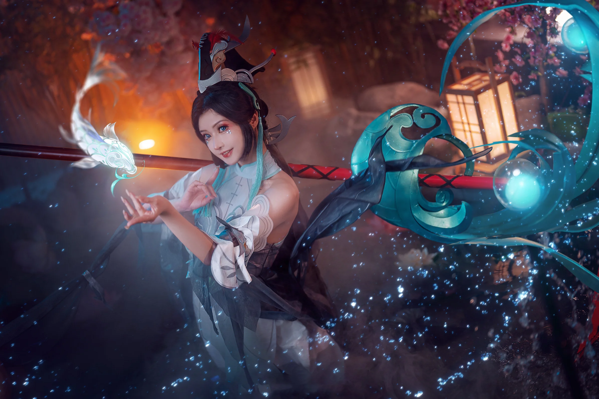 《王者荣耀》大乔白鹤梁神女COS写真
