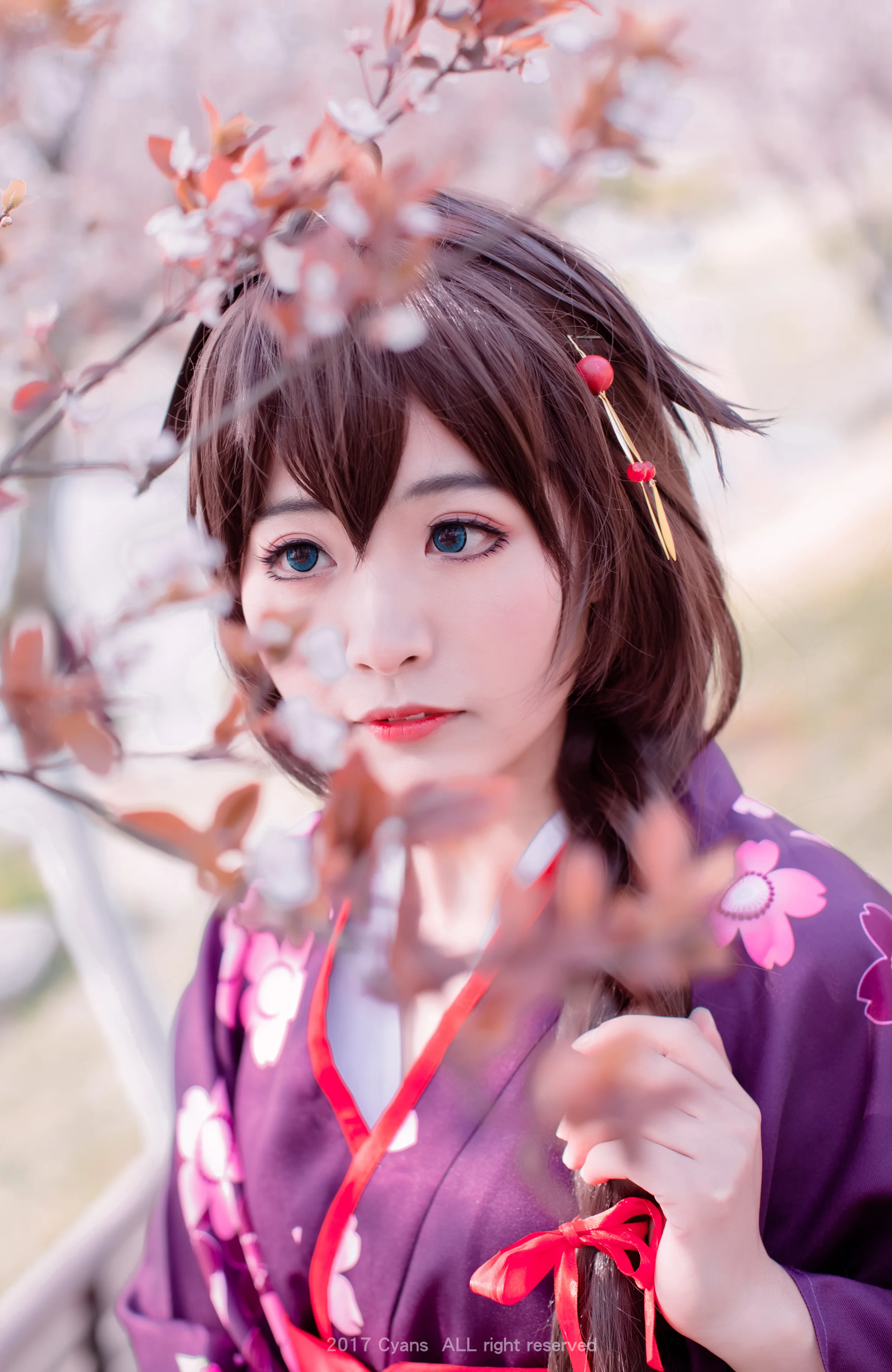 舰娘时雨和服COS写真