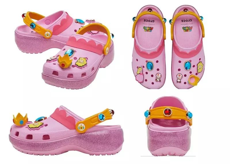 強強聯手《超級瑪利歐xCrocs》推出以「瑪莉歐」、「碧姬公主」、「耀西」、「庫巴」為主題的個性鞋款｜高清图片集