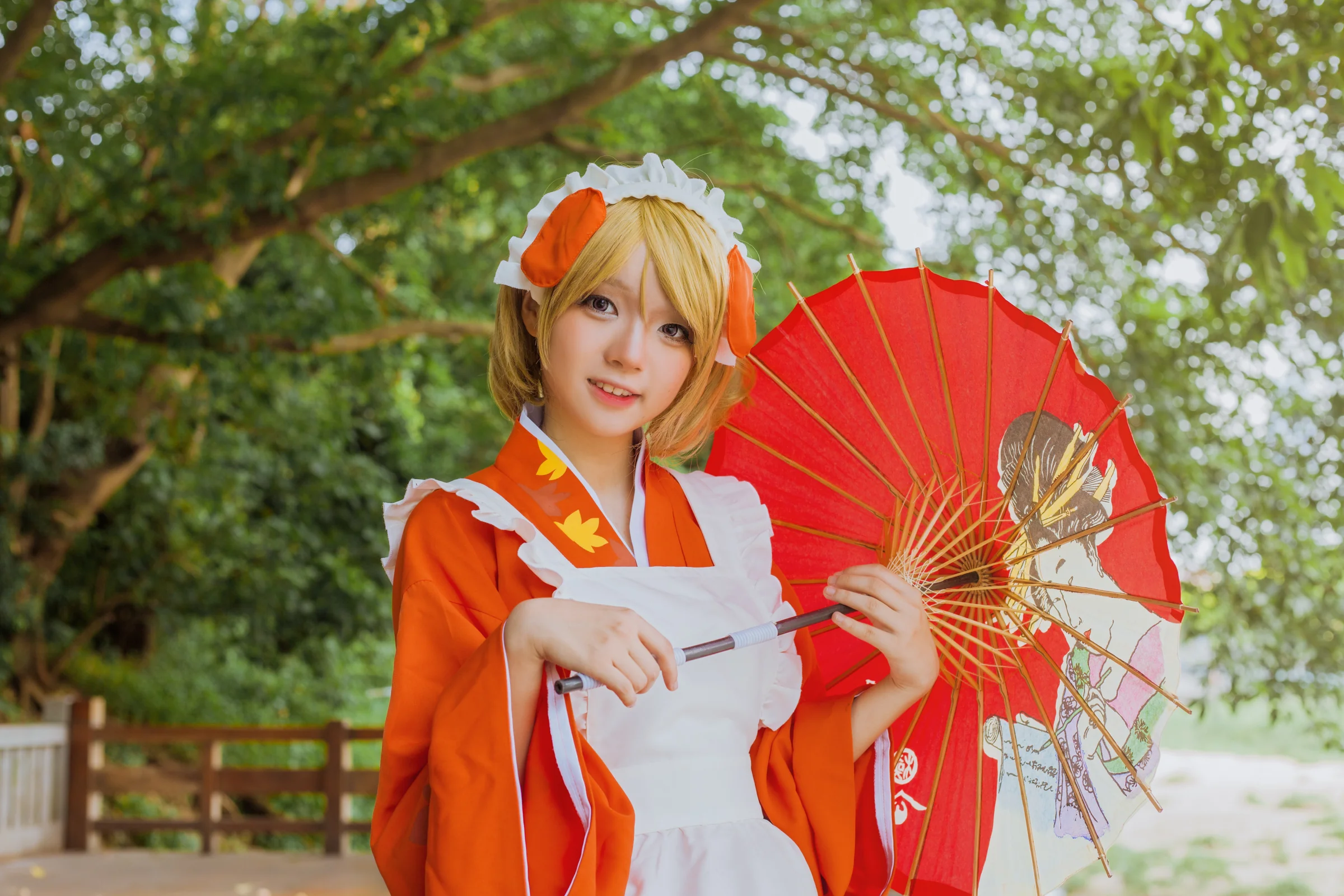 【love live!】小泉花阳枫叶和服COS写真