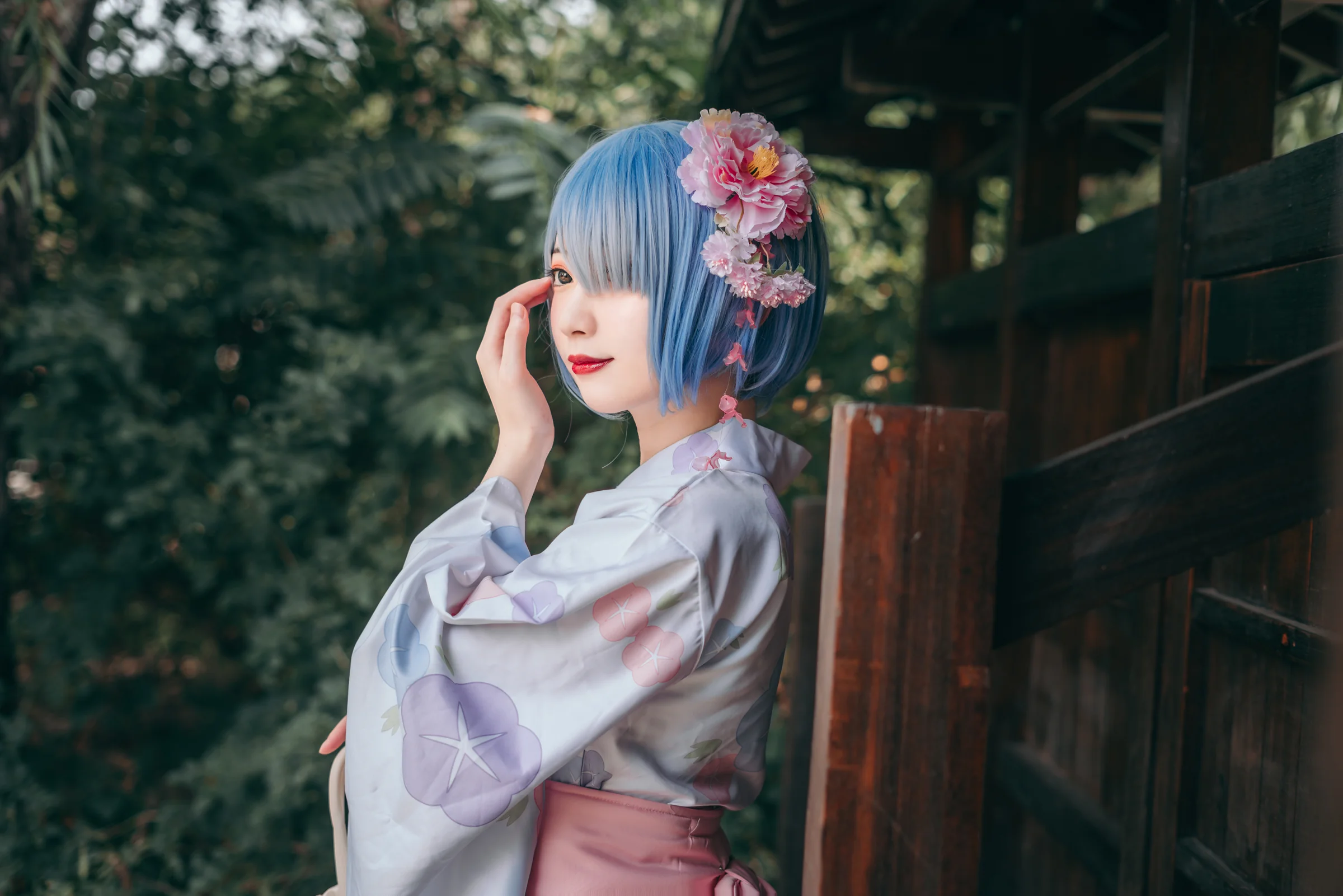 蕾姆COS写真 这一抹微笑由我来守护~