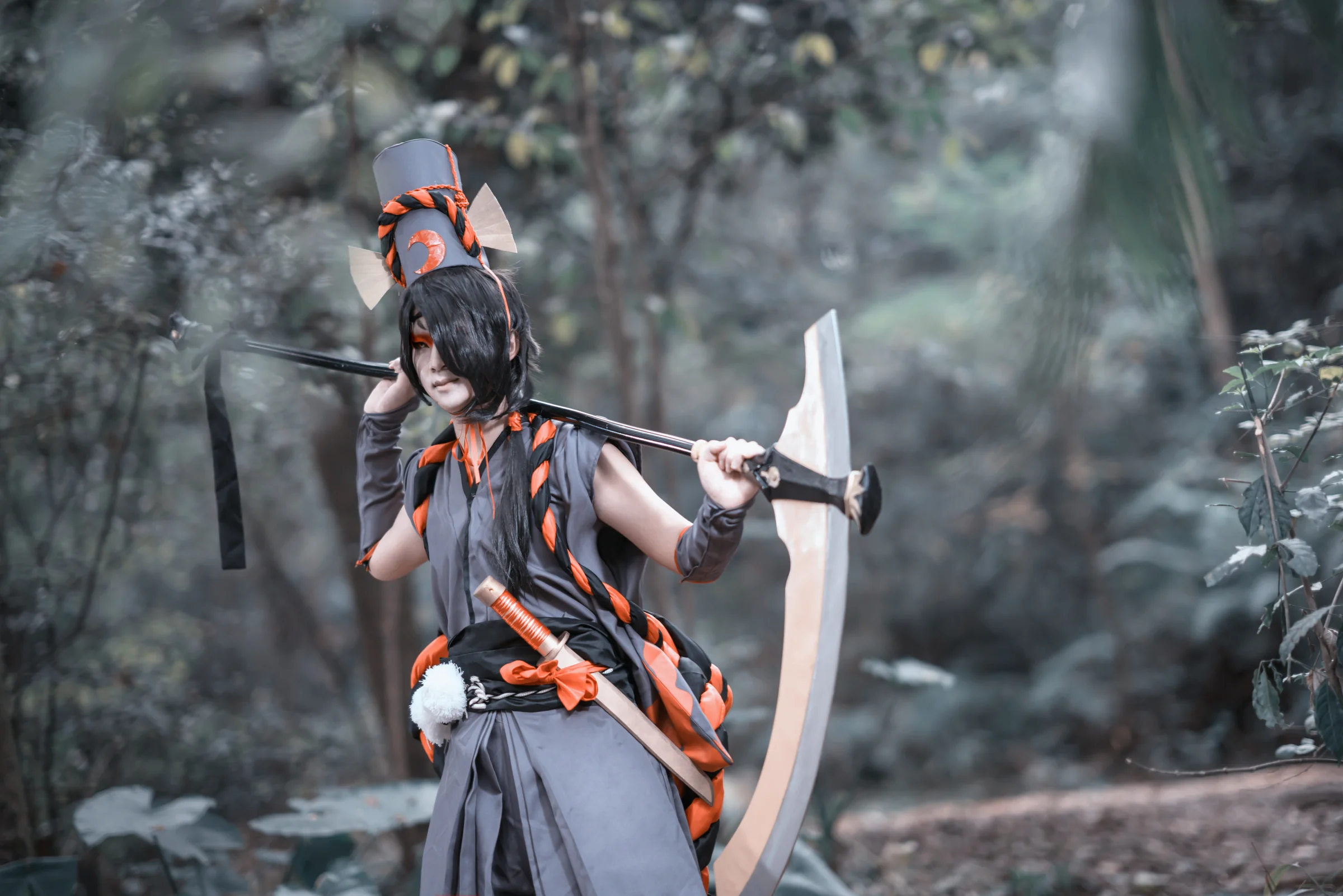 阴阳师鬼使黑白COS写真