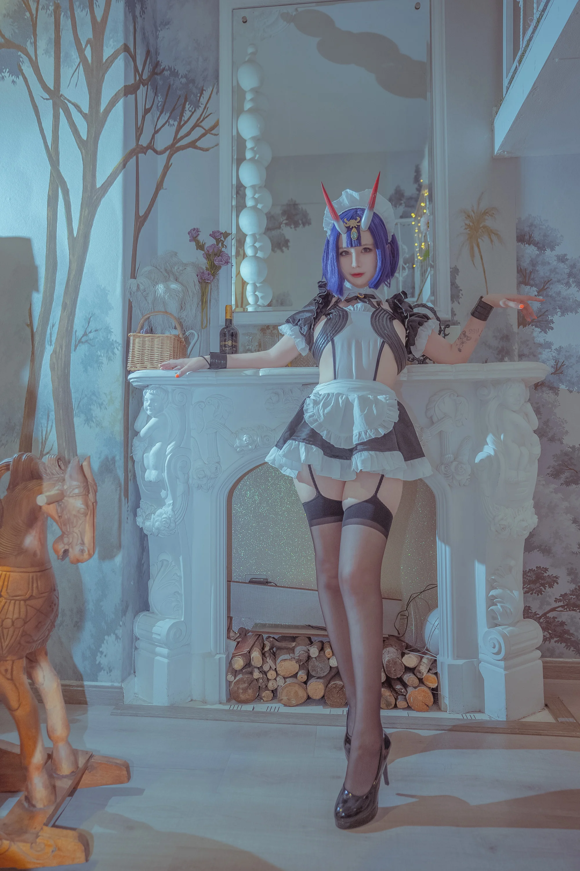 酒吞童子女仆COS写真