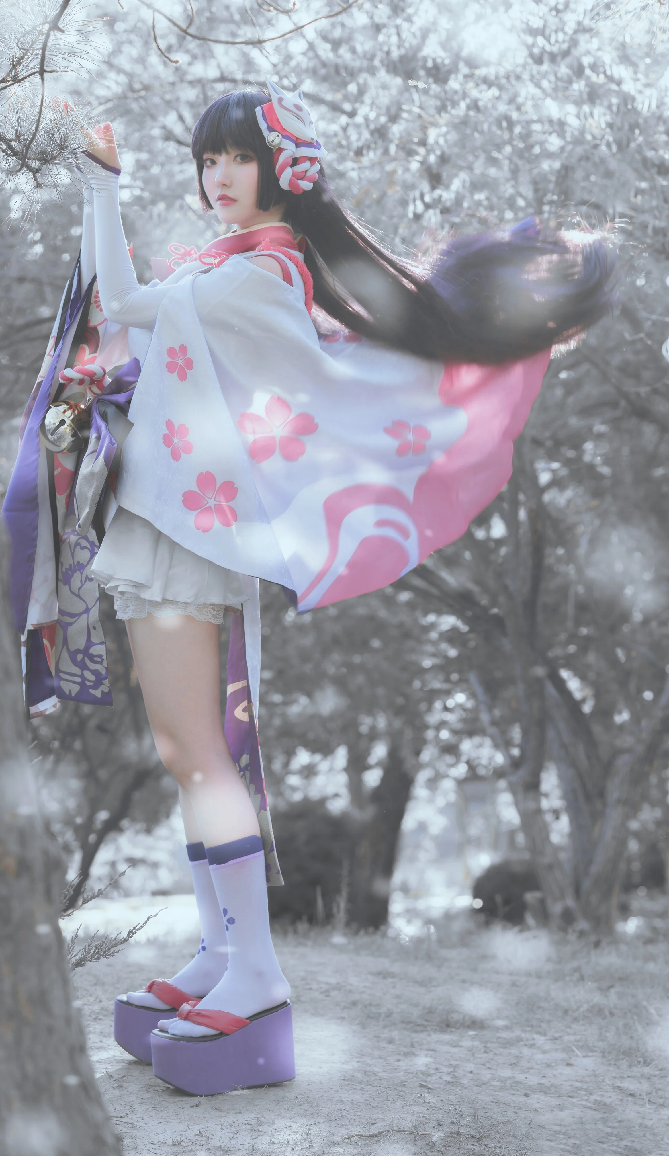 阴阳师 雪童子&雪女COS写真