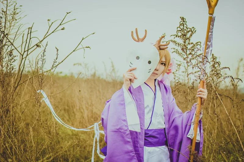 夏目友人帐丰月神/不月神COS写真