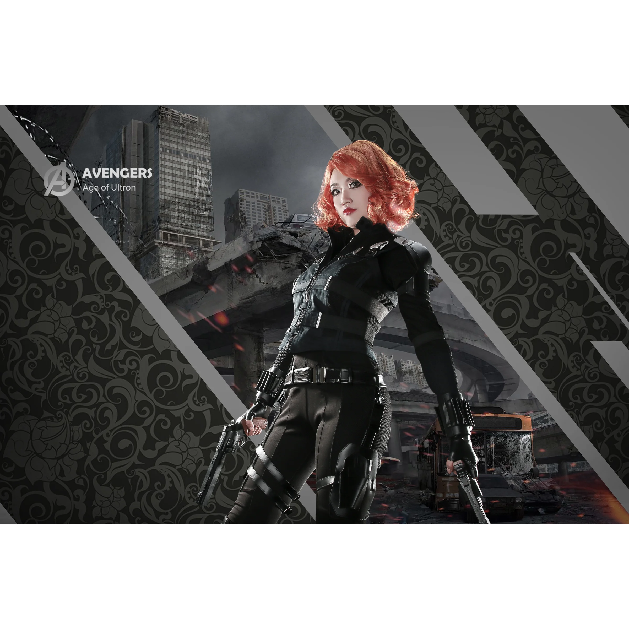 黑寡妇 black widow COS写真