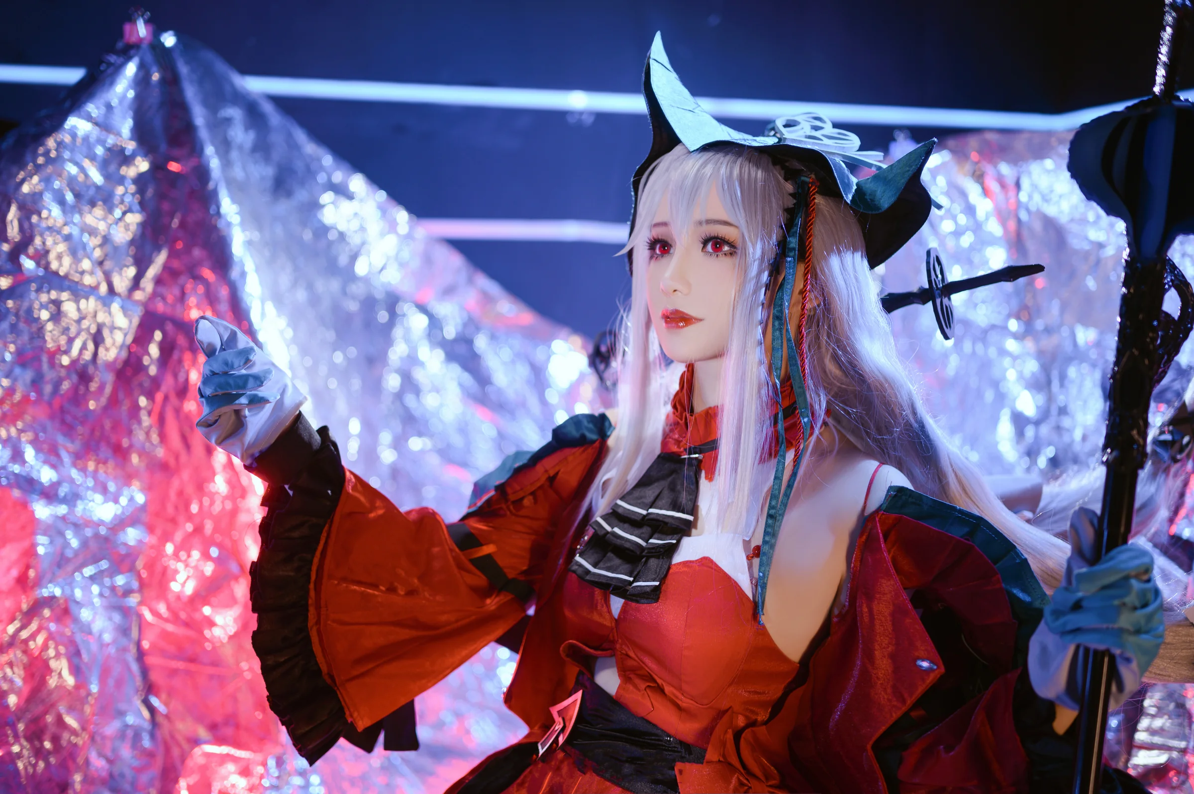 《明日方舟》浊心斯卡蒂COS写真